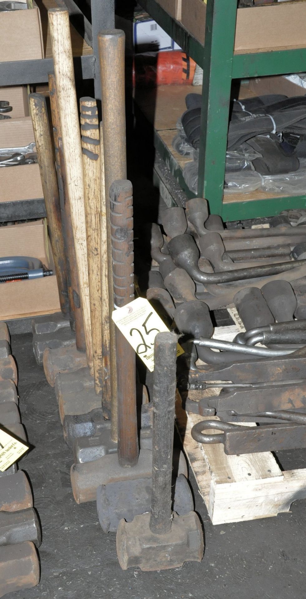 Lot-(8) Sledge Hammers in (1) Row