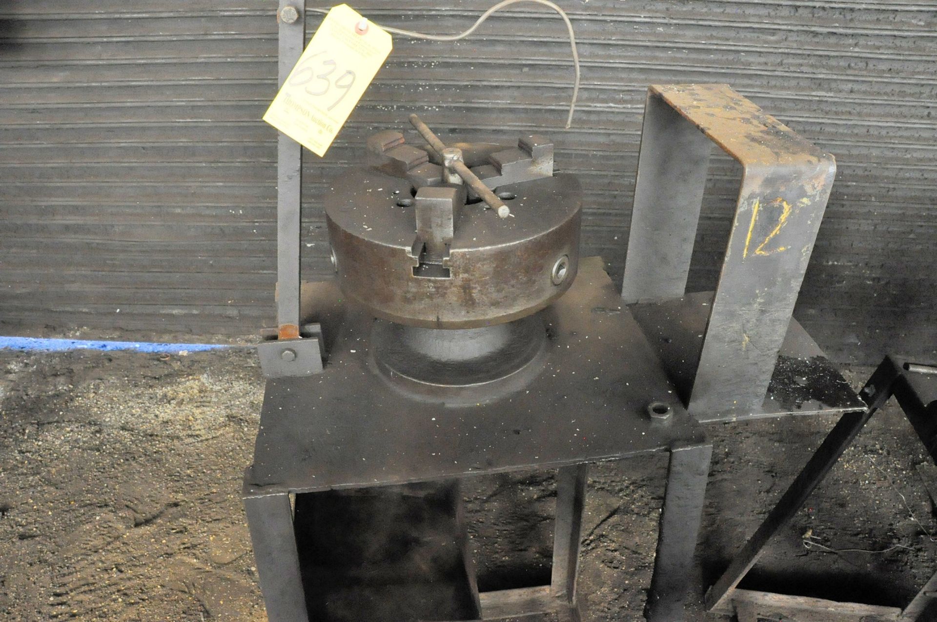 12" 3-Jaw Chuck with Stand, (North Wall of Forge Bldg)