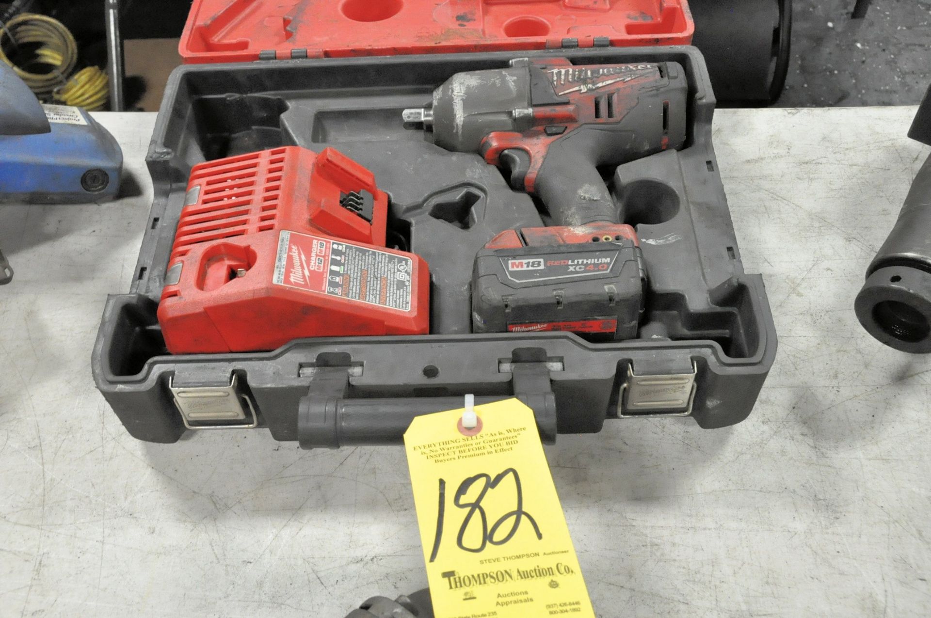 Milwaukee 18-Volt Cordless 1/2" Impact Gun with Battery, Charger and Cases