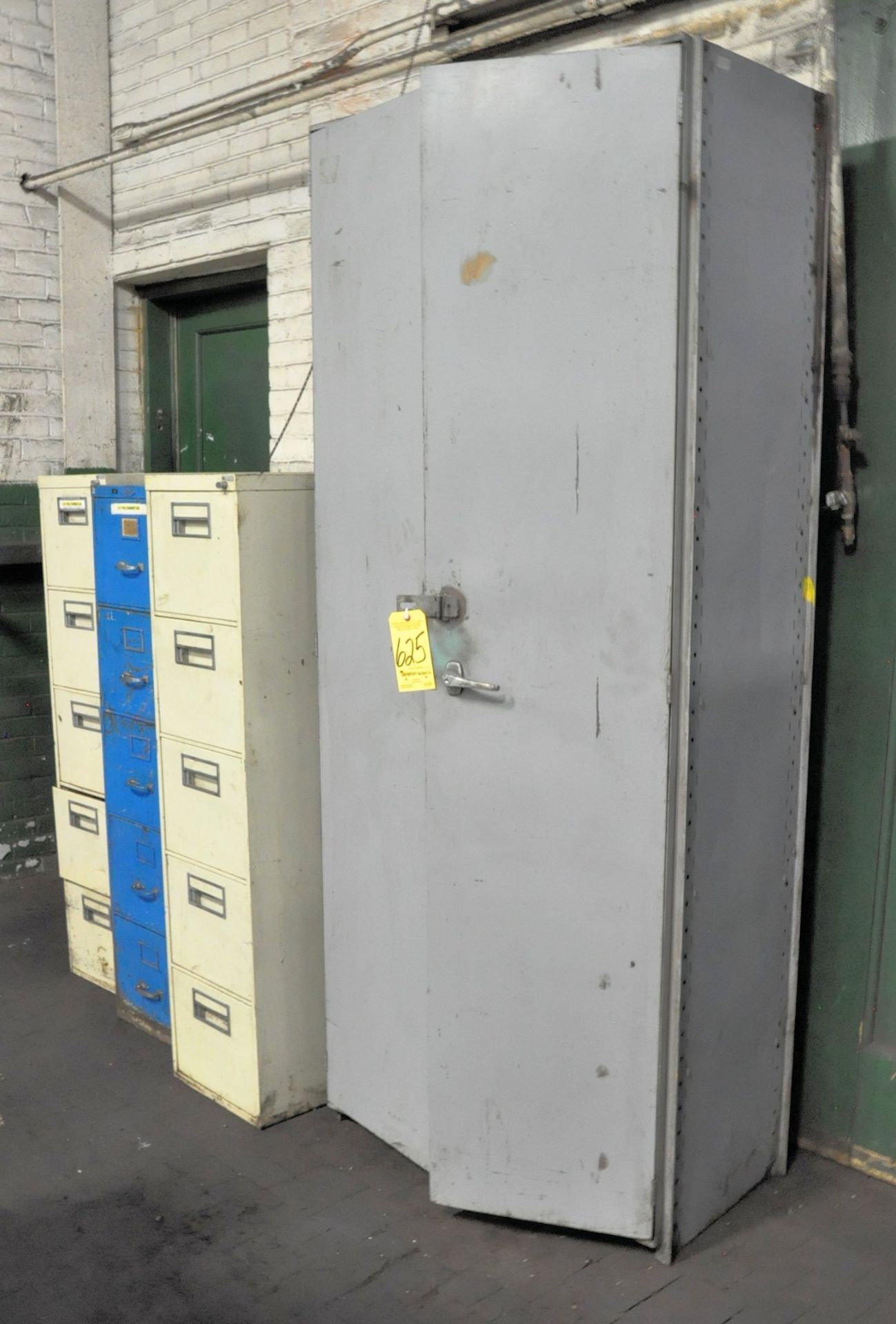 Lot-(3) File Cabinets and (1) 2-Door Storage Cabinet