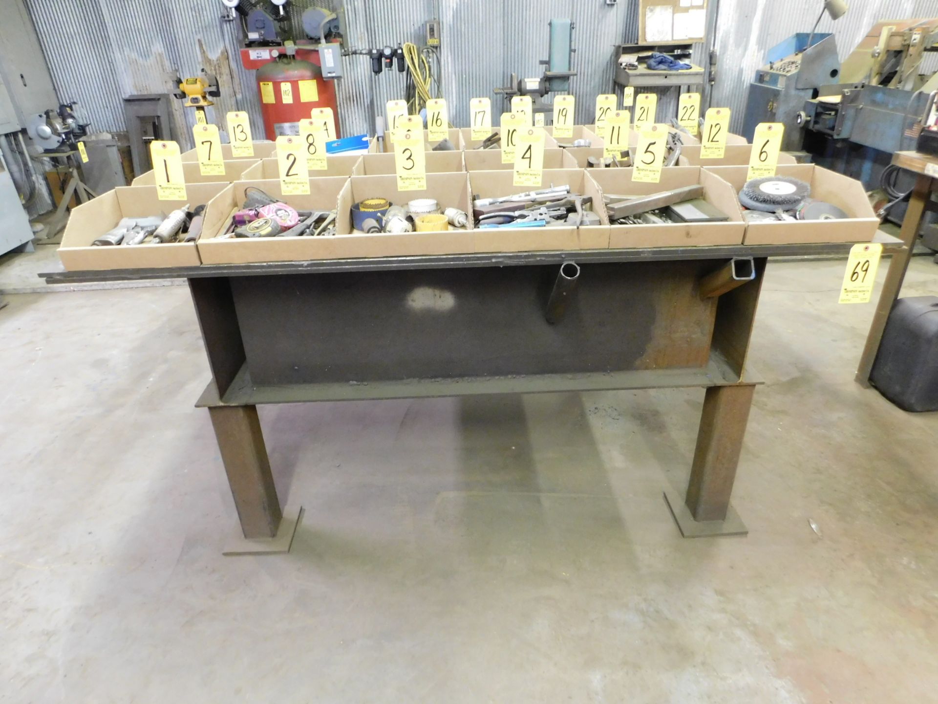54 In. X 78 In. Steel Welding Table