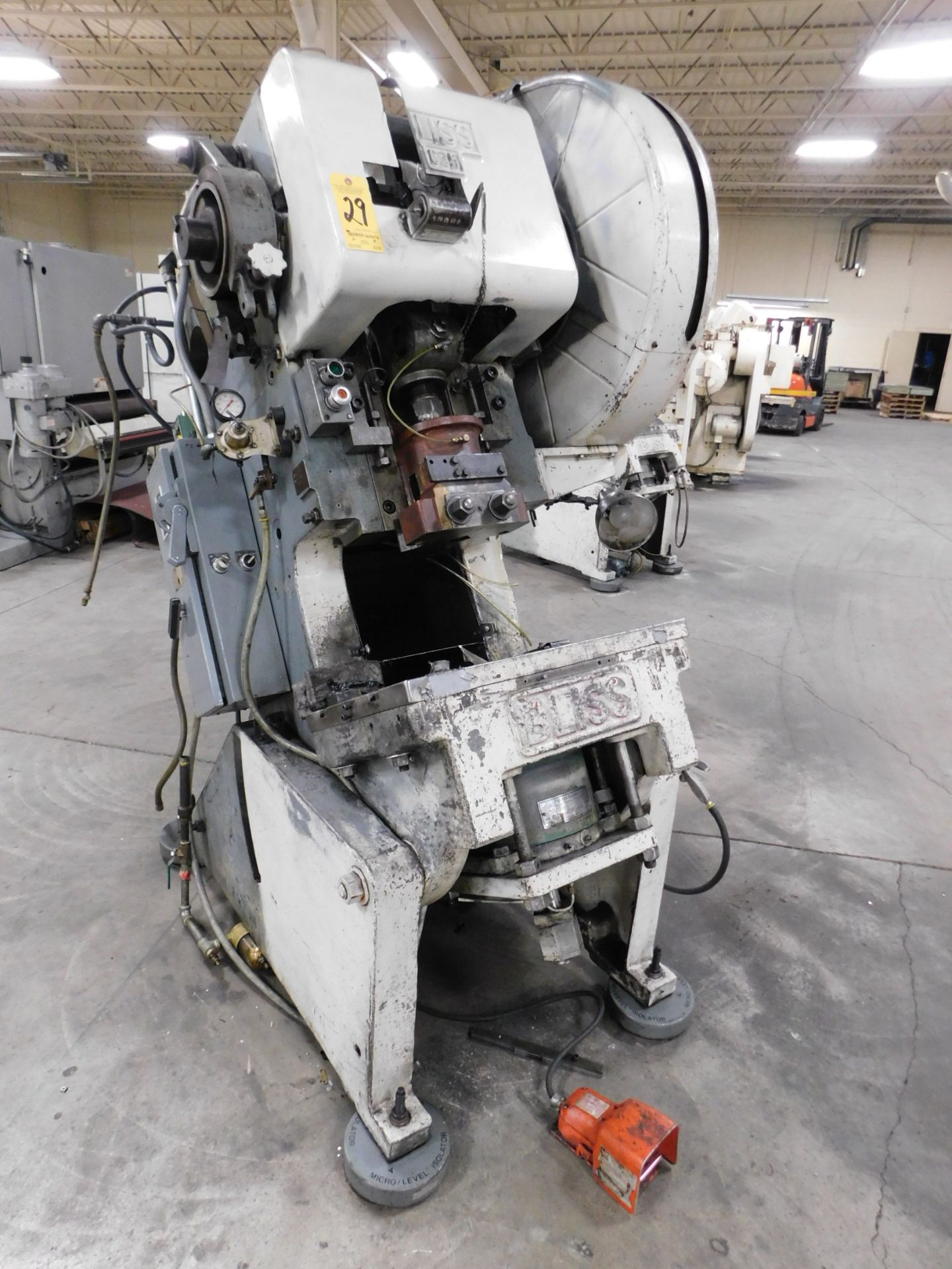 Bliss Model C35 OBI Punch Press, SN HP39549/H51795, 35-Ton, 2-1/2 In. Slide Adjustment, 3 In.