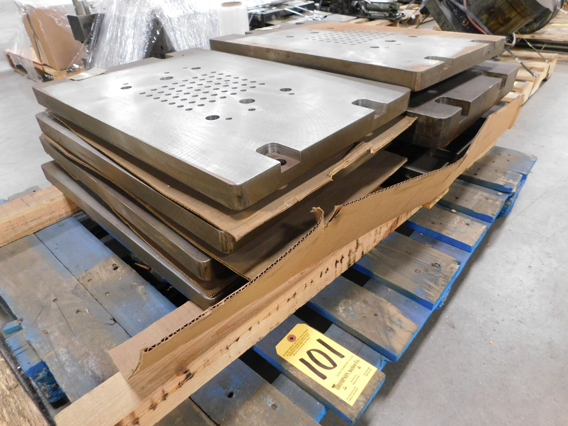 Skid Lot of Press Beds & Bolster Plates