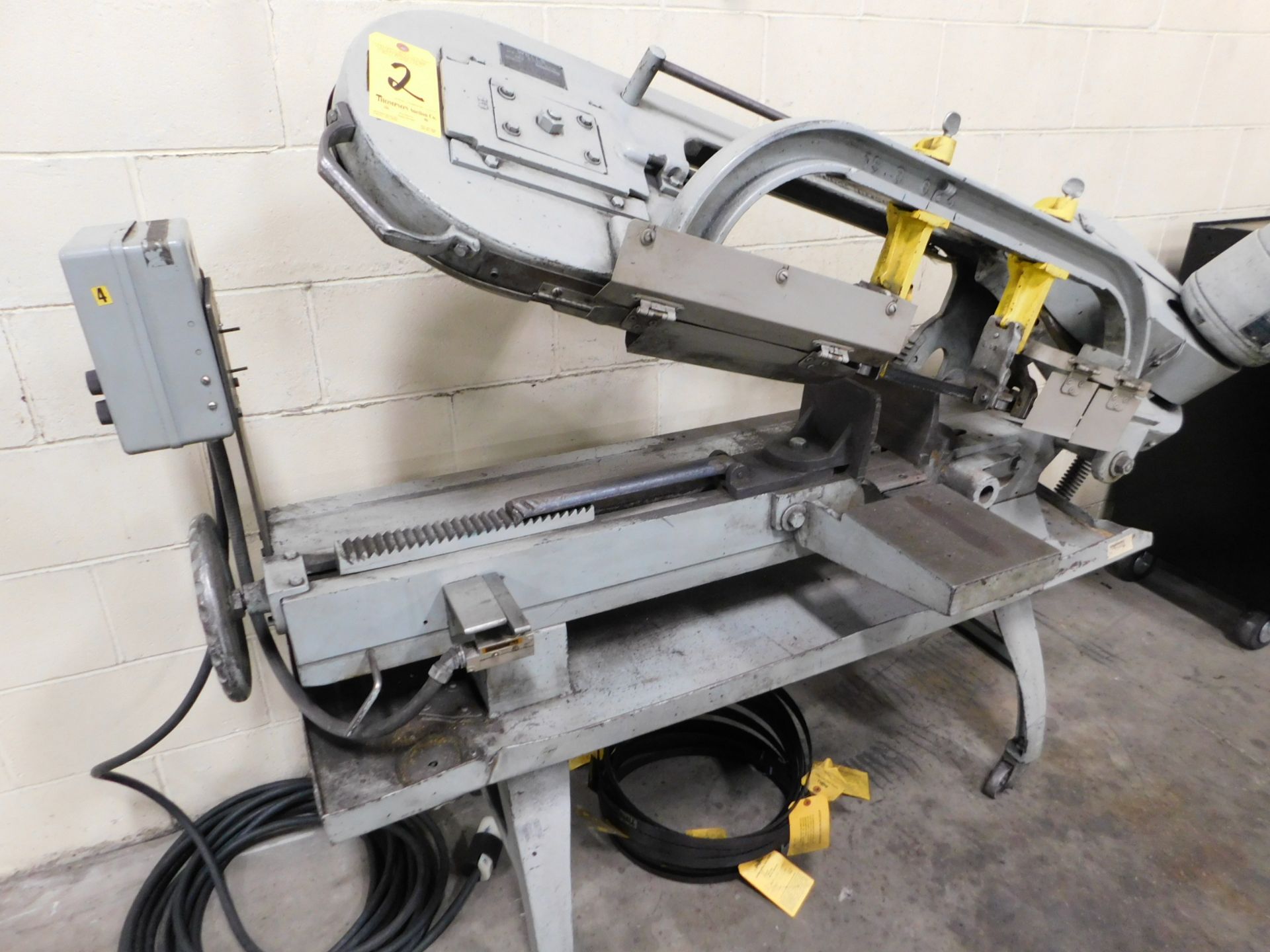 Wells Model 8-M Horizontal Band Saw SN 7175, 9 In. x 16 In. Capacity, 3/4 In. Blade, 3-phs - Image 2 of 8