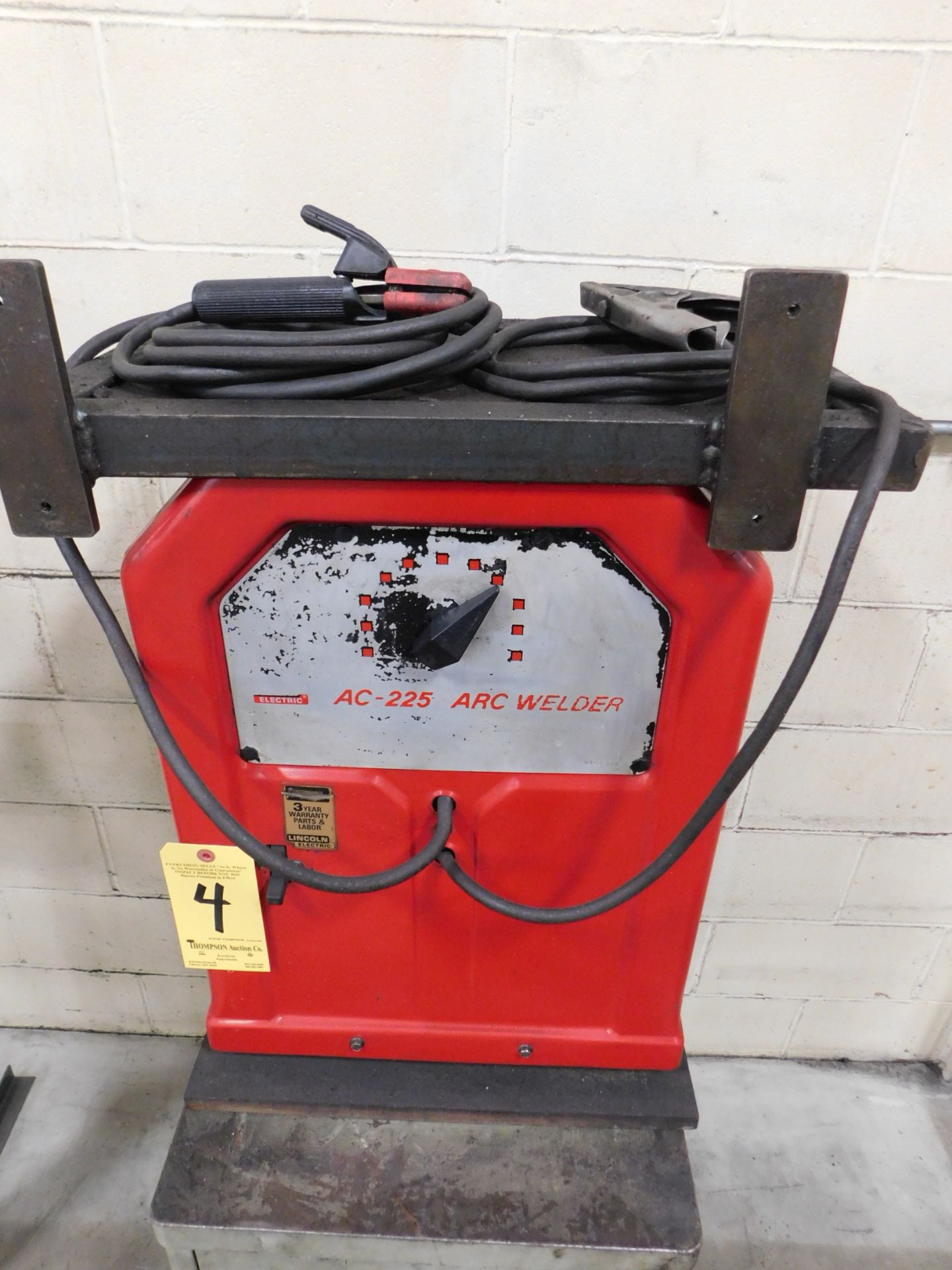 Lincoln AC-225 Arc Welder, 220V, 1 PHS, with Cabinet & Welding Supplies - Image 2 of 3