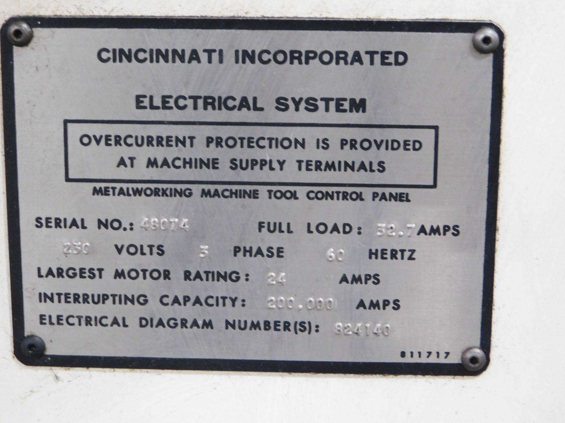 Cincinnati Model 1810G, 10 Ft.x 1/4 In. Mechanical Squaring Shear, SN 48074, New in 1993, with - Image 15 of 16