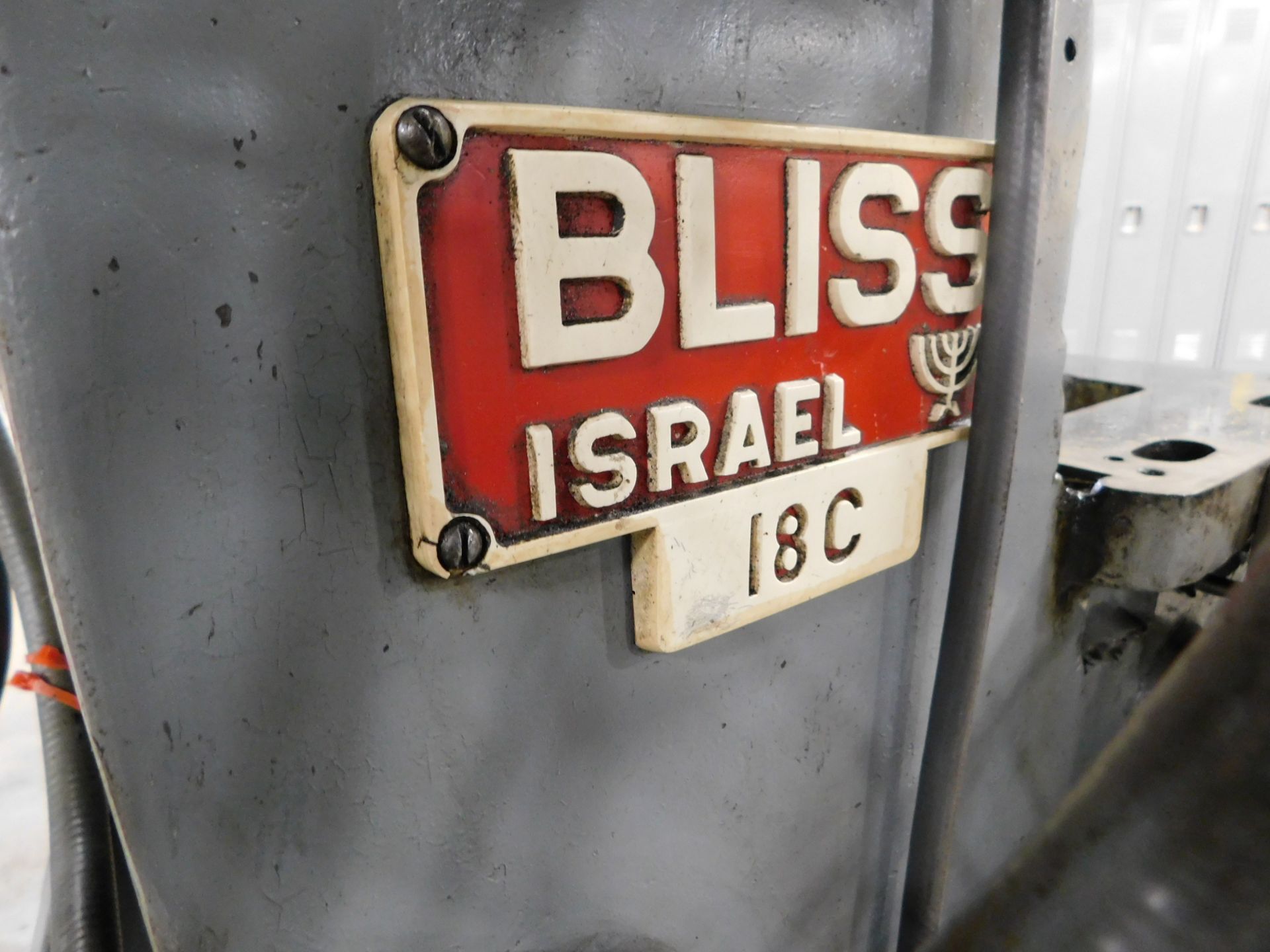 Bliss Israel Model 18C OBI Punch Press, SN LP-101-29/H56956, 10-Ton, 1-3/4 In. Slide Adjustment, 1- - Image 7 of 11