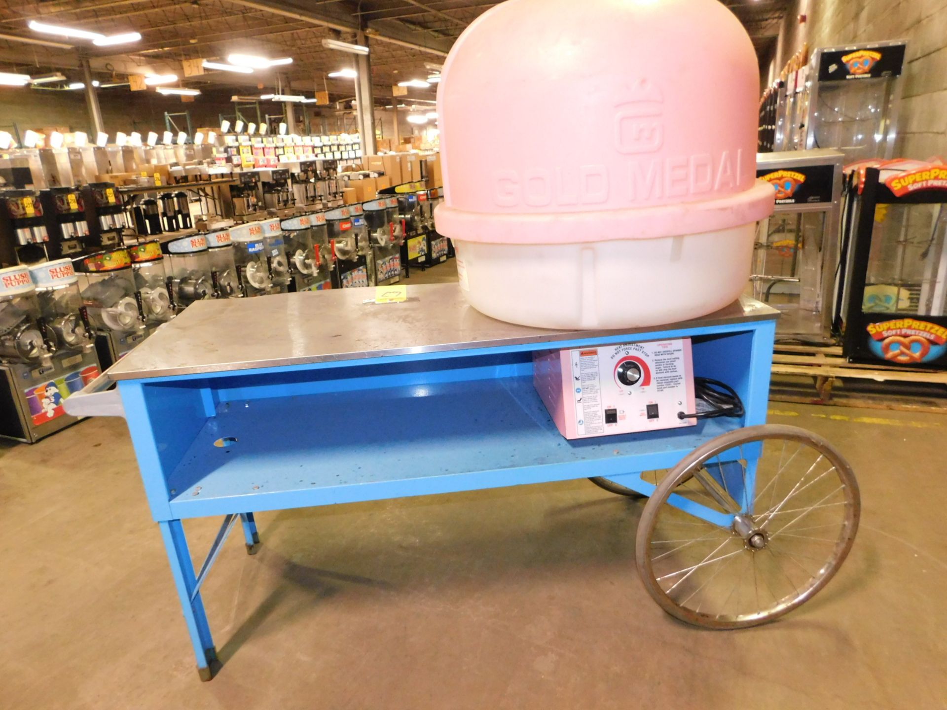 Gold Medal "Floss Boss" Cotton Candy Machine w/Cart - Image 4 of 4