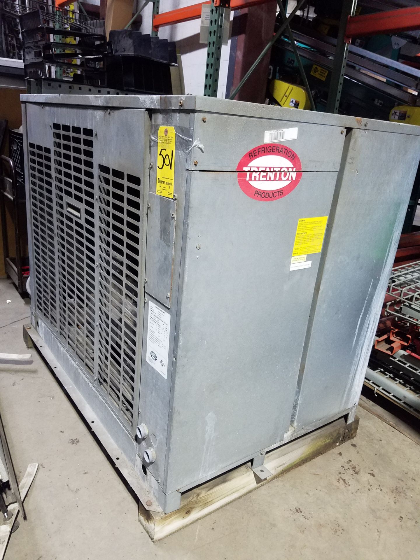 Trenton Condensing Unit Model TESA060L6-HT3A-F, s/n 050405741, Air Cooled, 208-230 3 Ph, Located