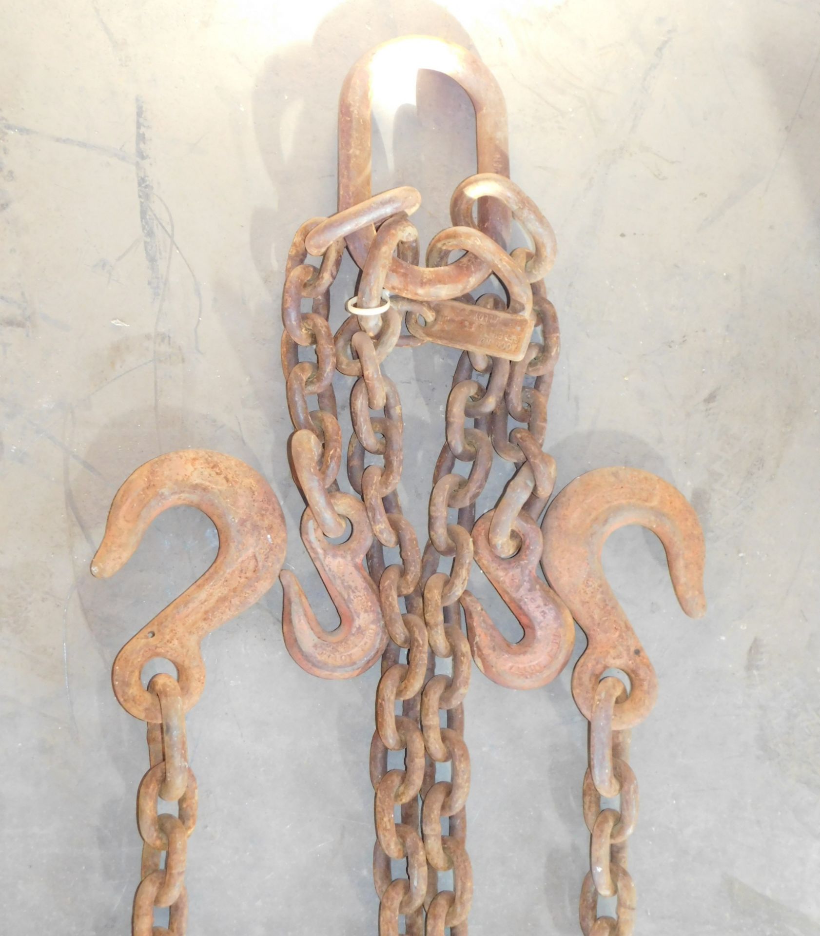 Lifting Chain, 2 hook, 18ft. long, 1/2 inch link, 18,500 lb. capacity - Image 2 of 2