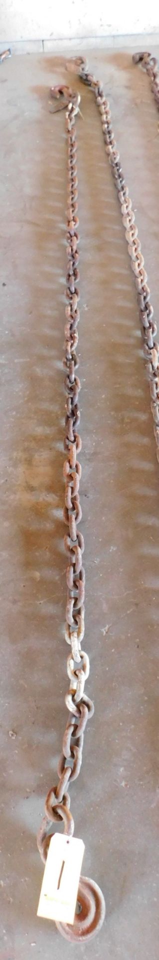 Chain, 2 Hook, 12 ft. Long, 5/8 inch Link, 18,000 lb. cap