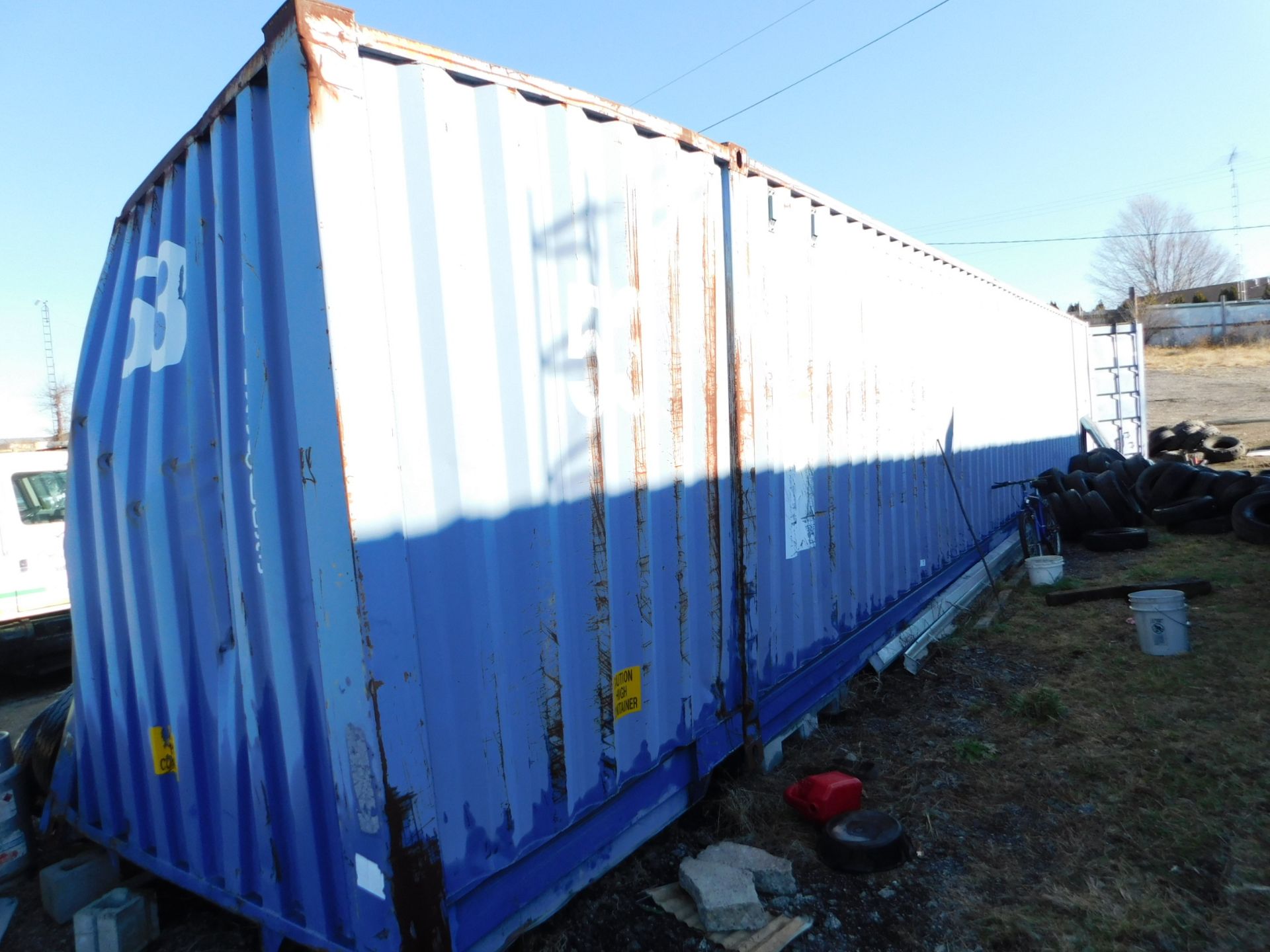 Storage Container, 53 ft. long ( Damage on front end of container ) Max Gross weight capacity : 67, - Image 4 of 8