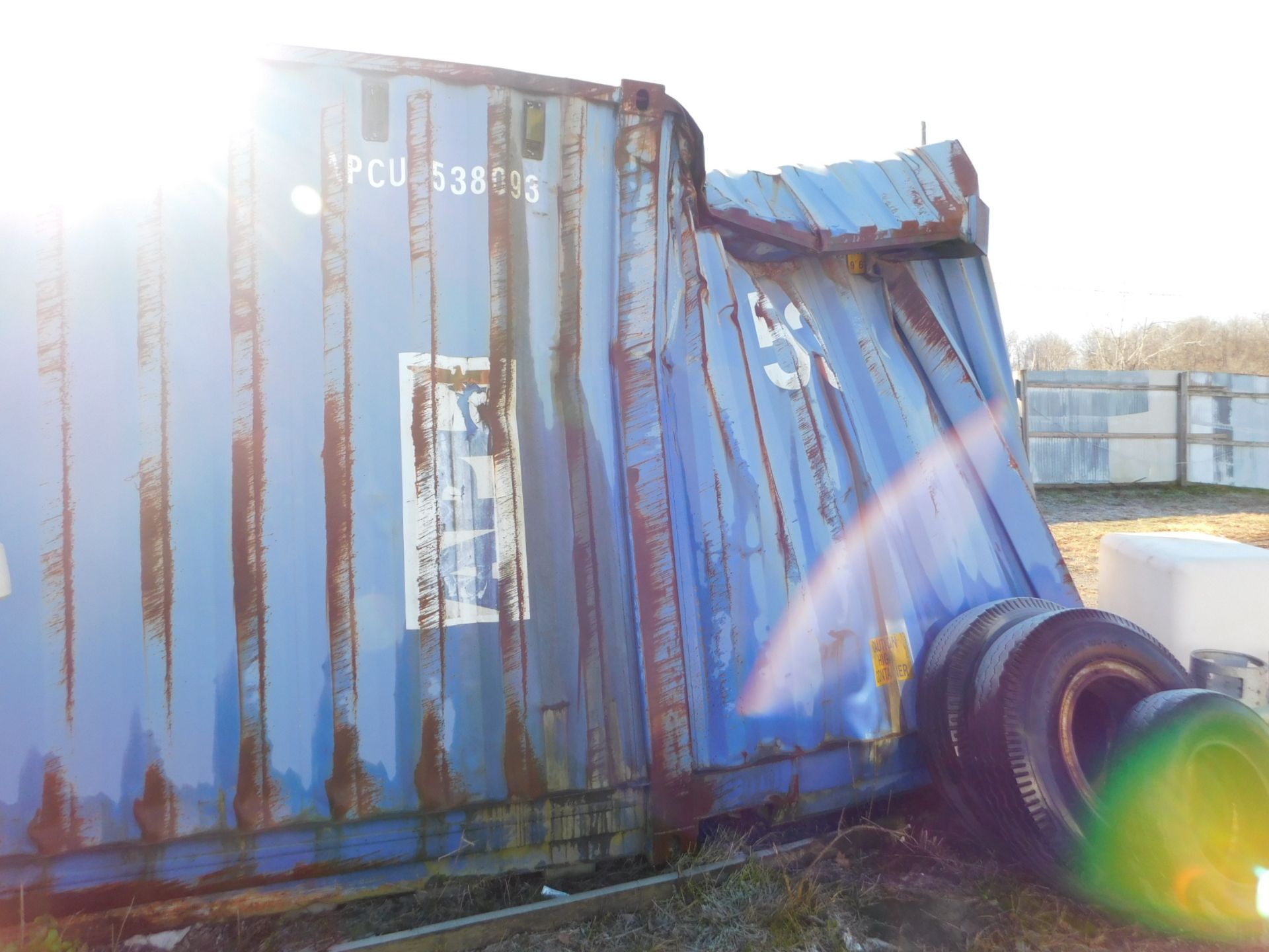 Storage Container, 53 ft. long ( Damage on front end of container ) Max Gross weight capacity : 67, - Image 2 of 8