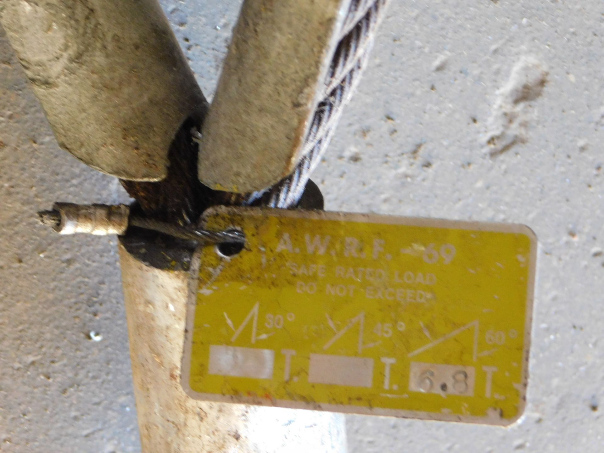 Lifting Cables, 2 hook, 5 ft. long, 6.8 ton capacity @ 60 degree - Image 5 of 5