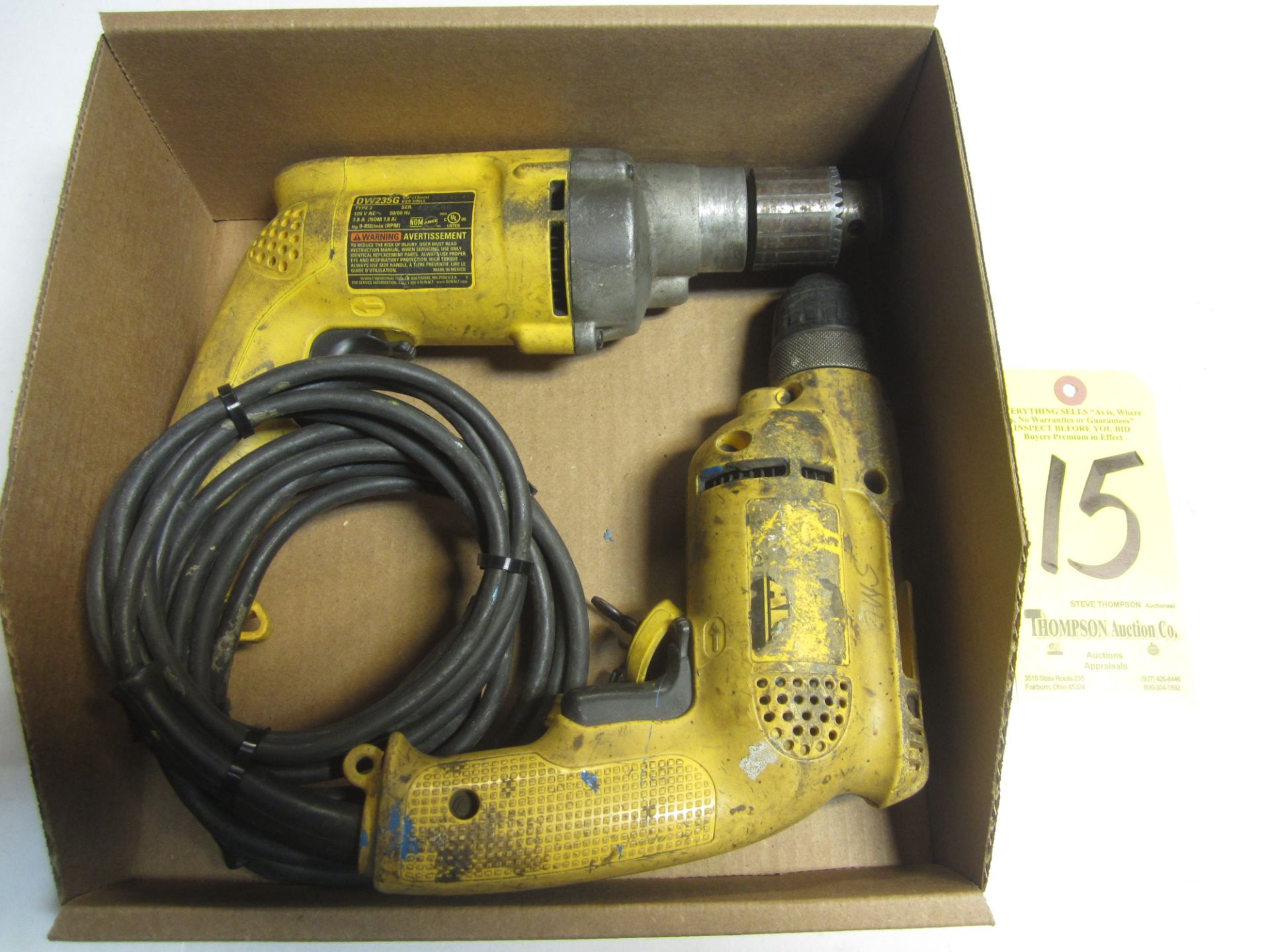 (2) Dewalt Electric Drills