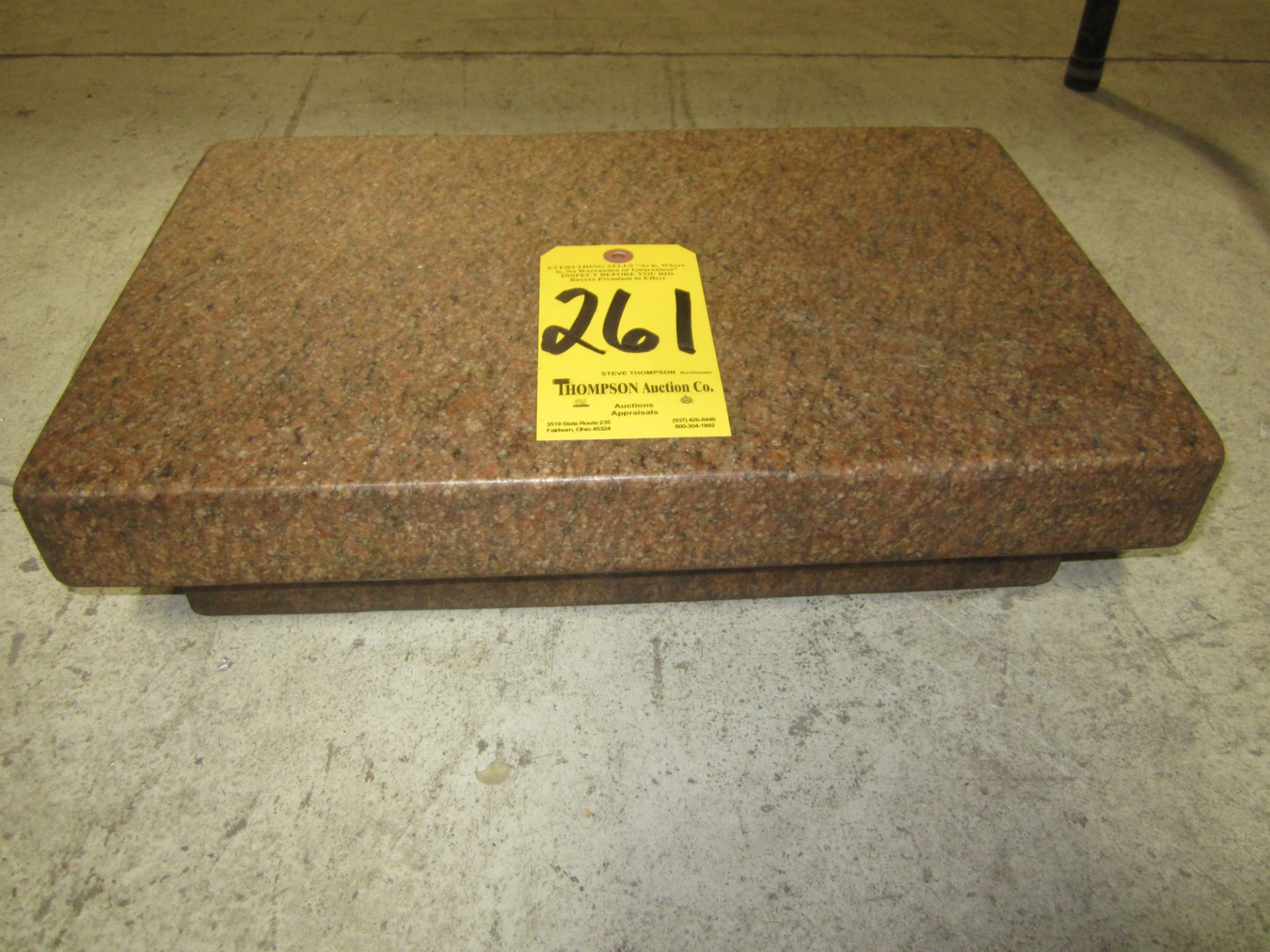 Granite Surface Plate, 12 In. X 18 In. X 4 In., 4-Ledge