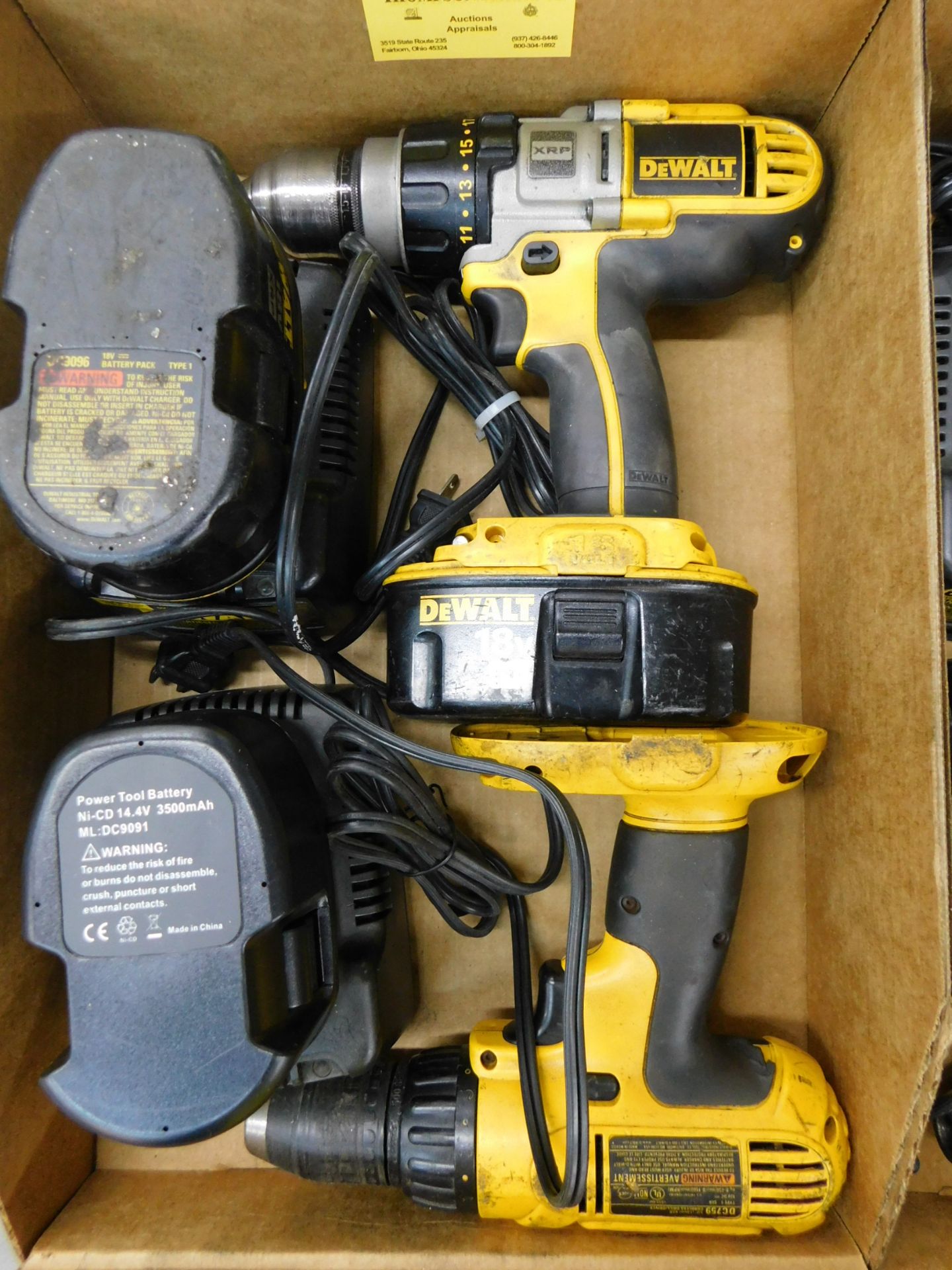 (2) Dewalt 18 Volt Cordless Drills with Chargers