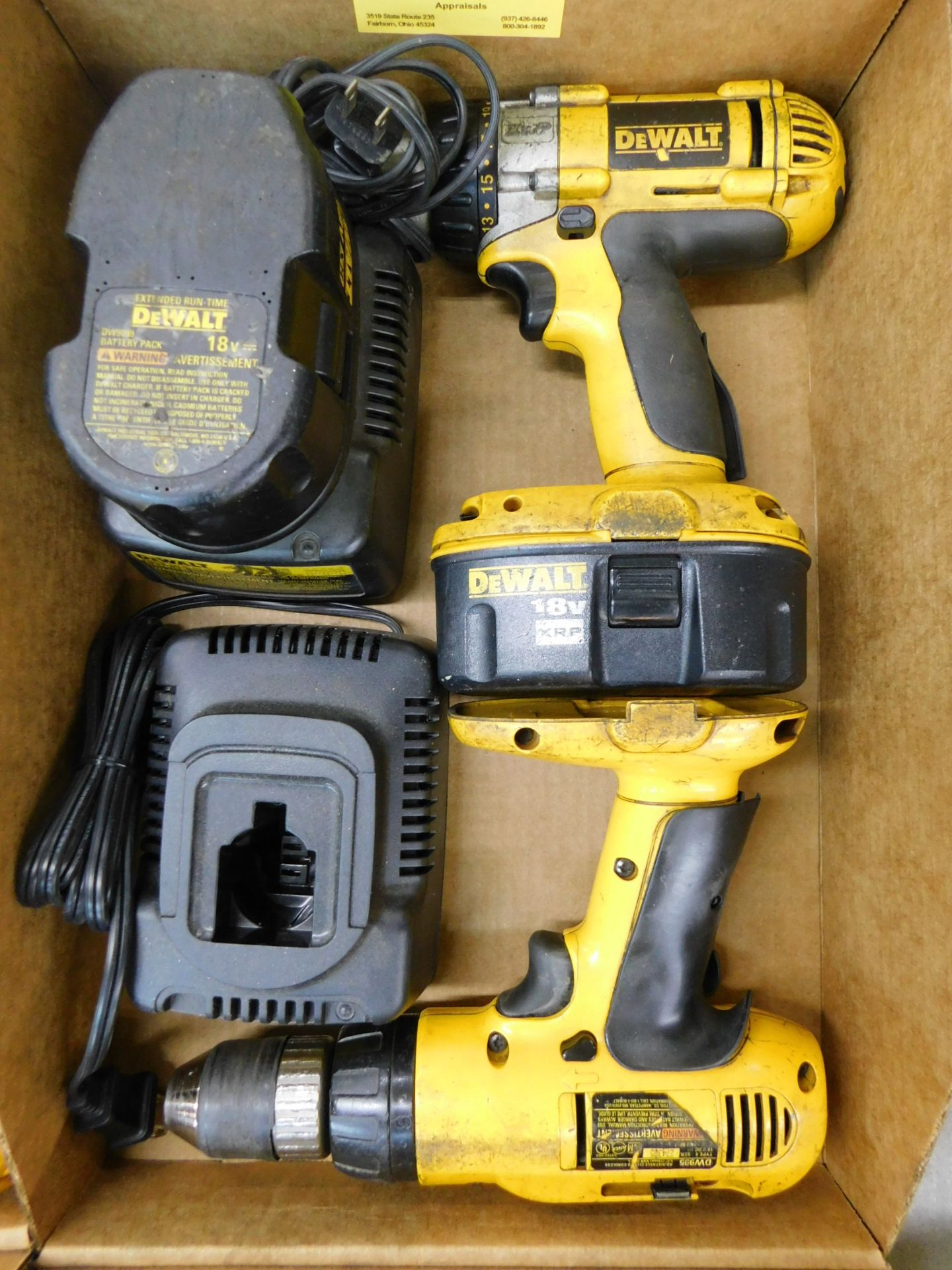 (2) Dewalt 18 Volt Cordless Drills with Chargers