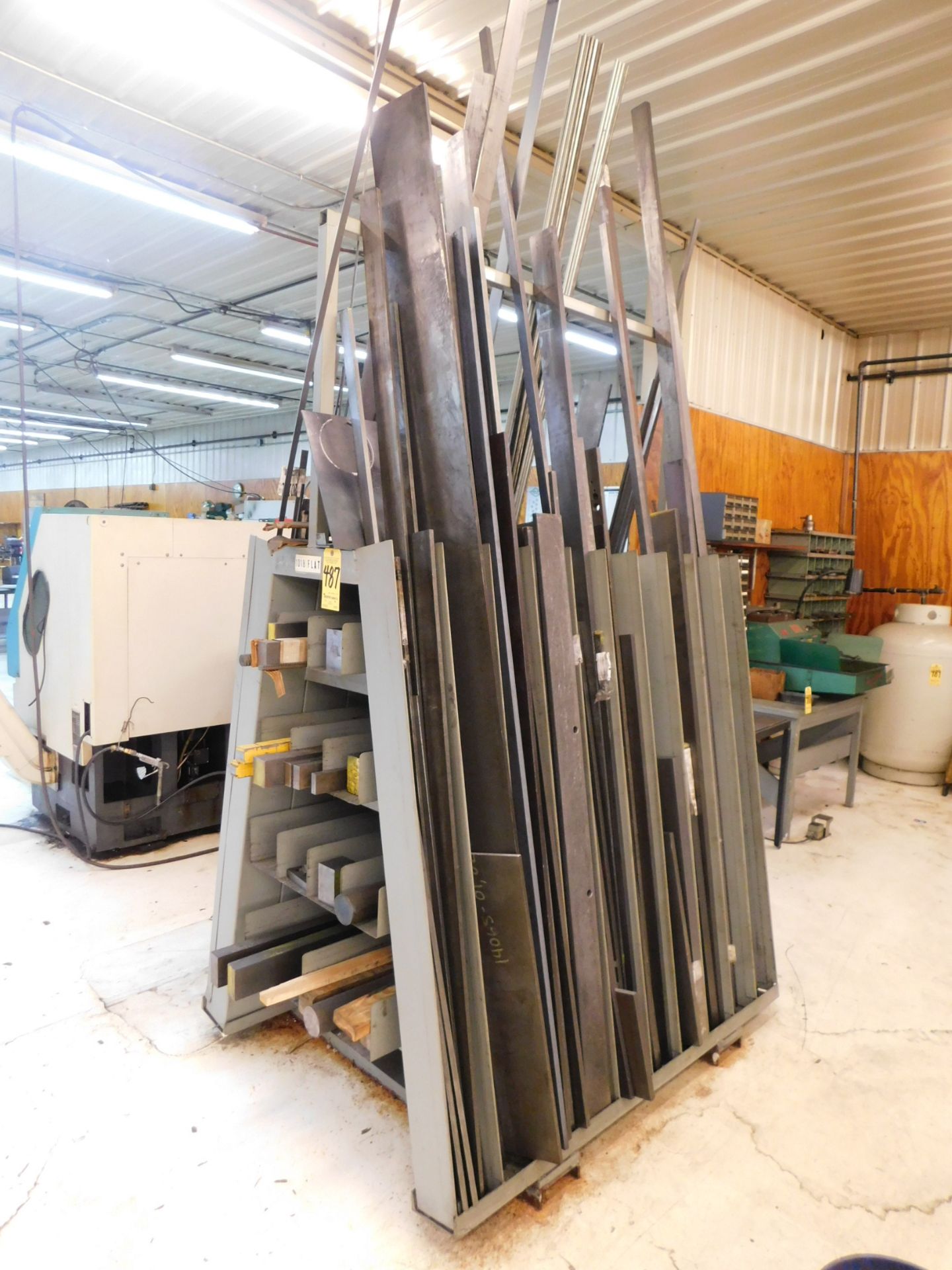 Steel Storage Rack and Contents