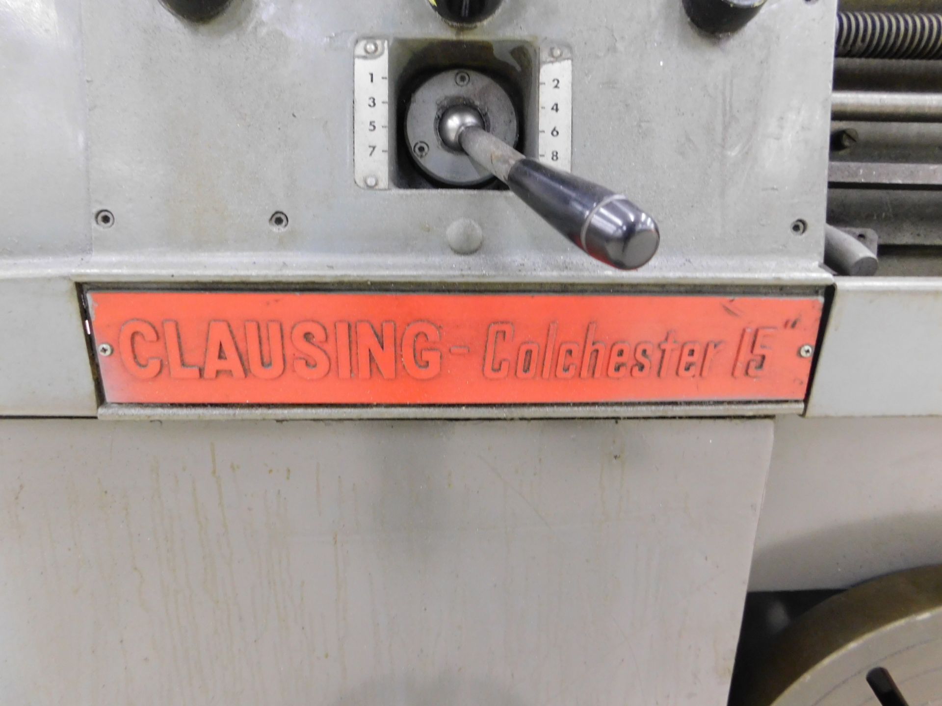 Clausing Colchester 15 In. X 50 In. Tool Room Lathe, s/n LTR50SILFV/38039, Inch/Metric, Shars D.R. - Image 13 of 16