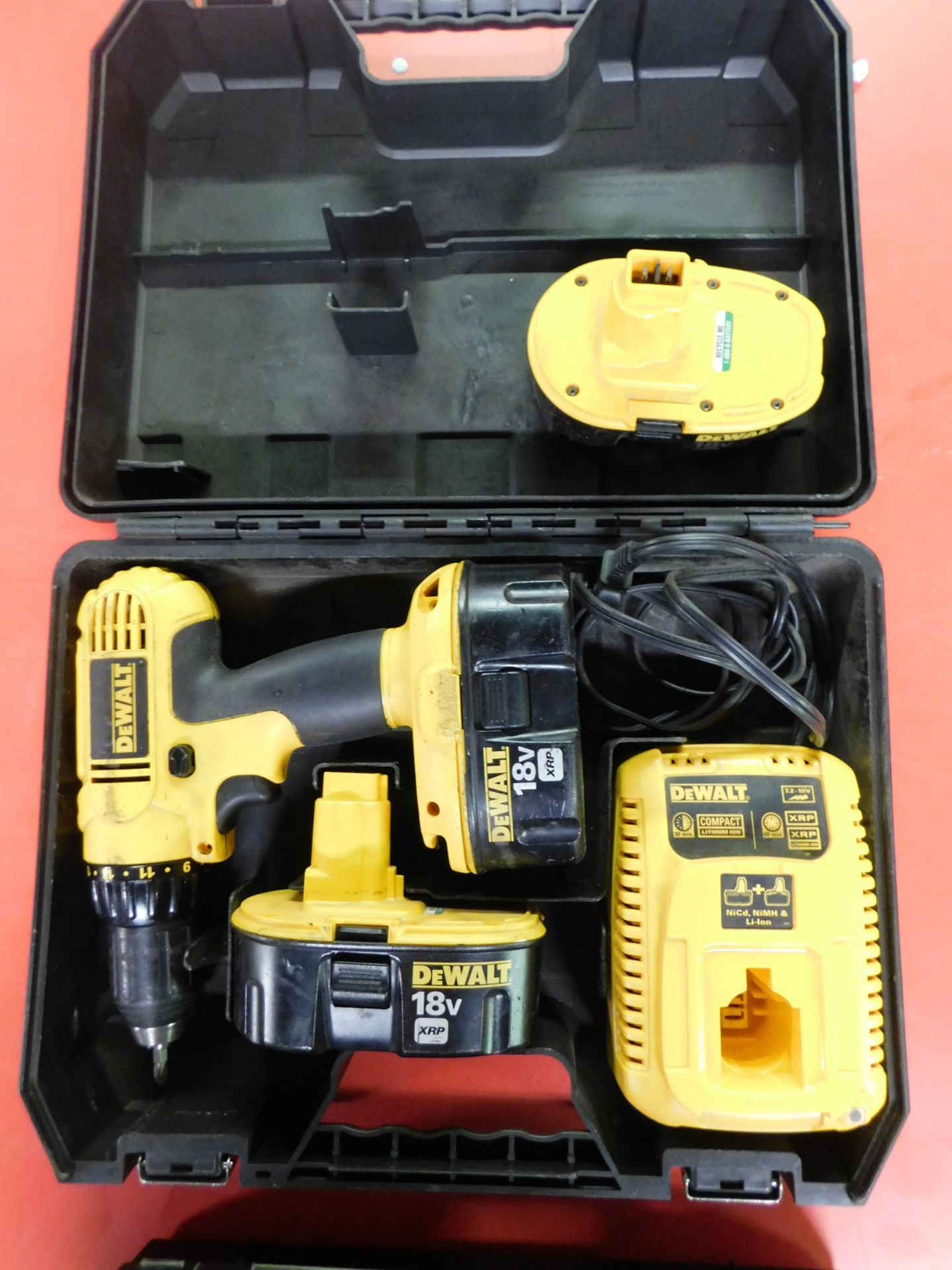 Dewalt 18V Cordless Drill with Charger and (3) Batteries