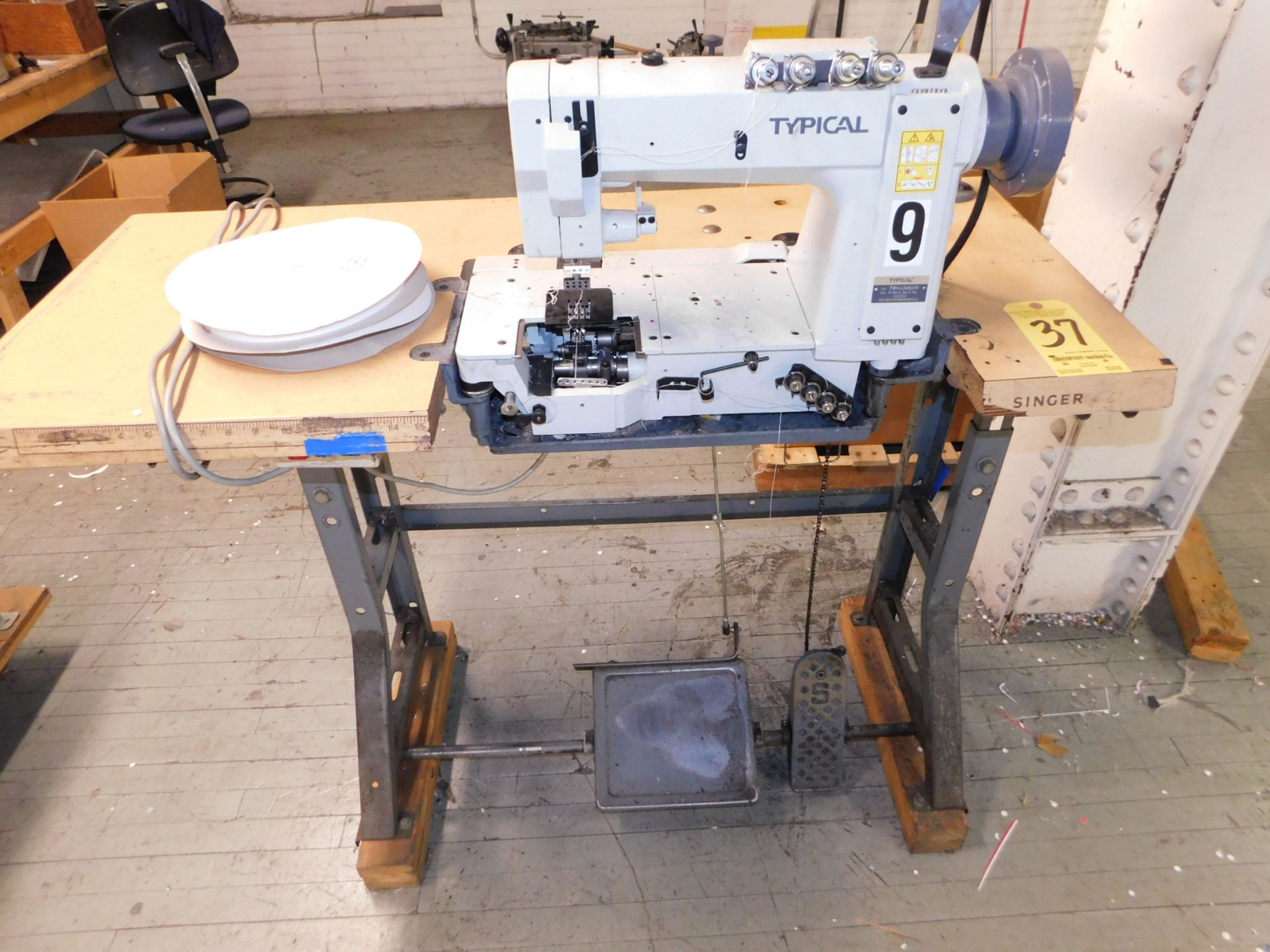 Typical Model TW4-L300U4R Sewing Machine, SN 14050004, with Stand