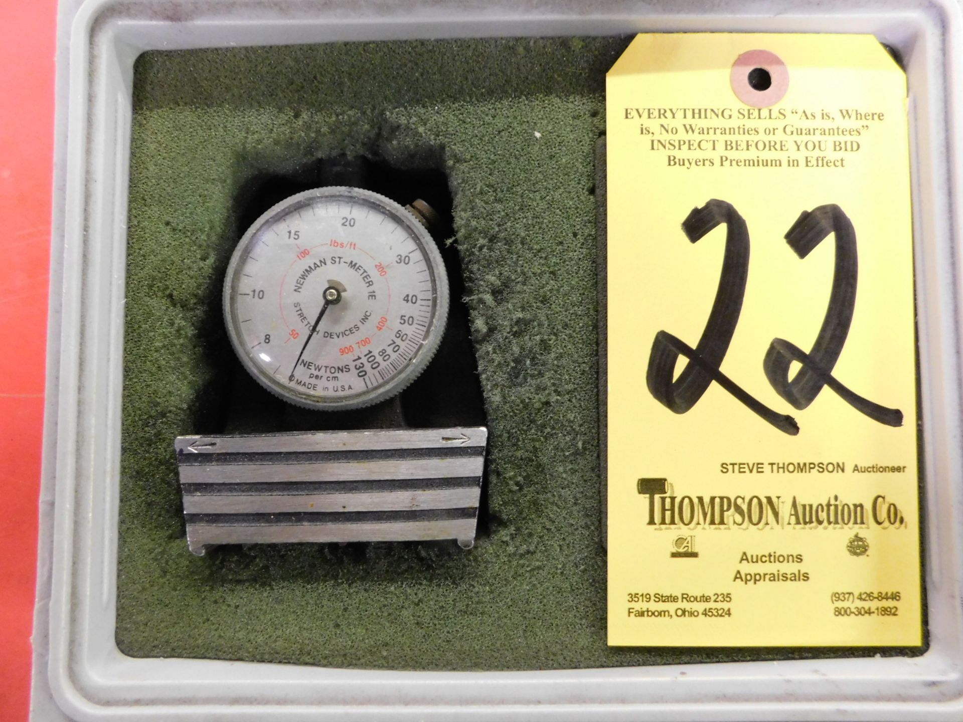 Newman ST Tension Meter Model 1E with Case