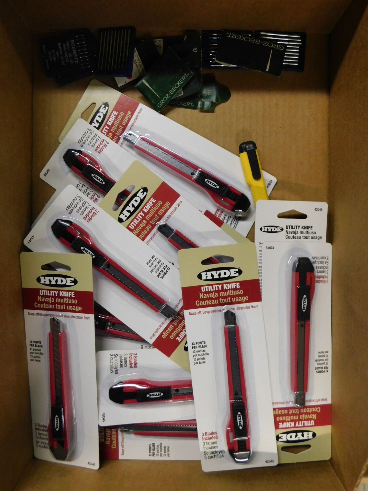 Utility Knives and Sewing Machine Needles