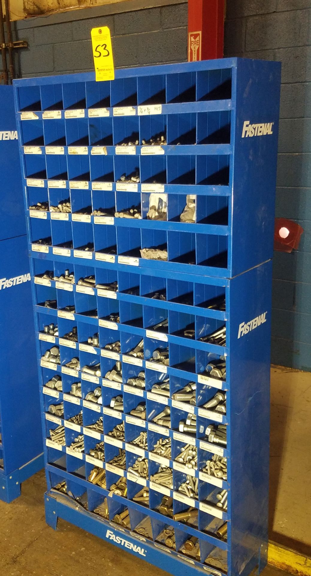 Fastenal Hardware and Fittings Bin and Contents