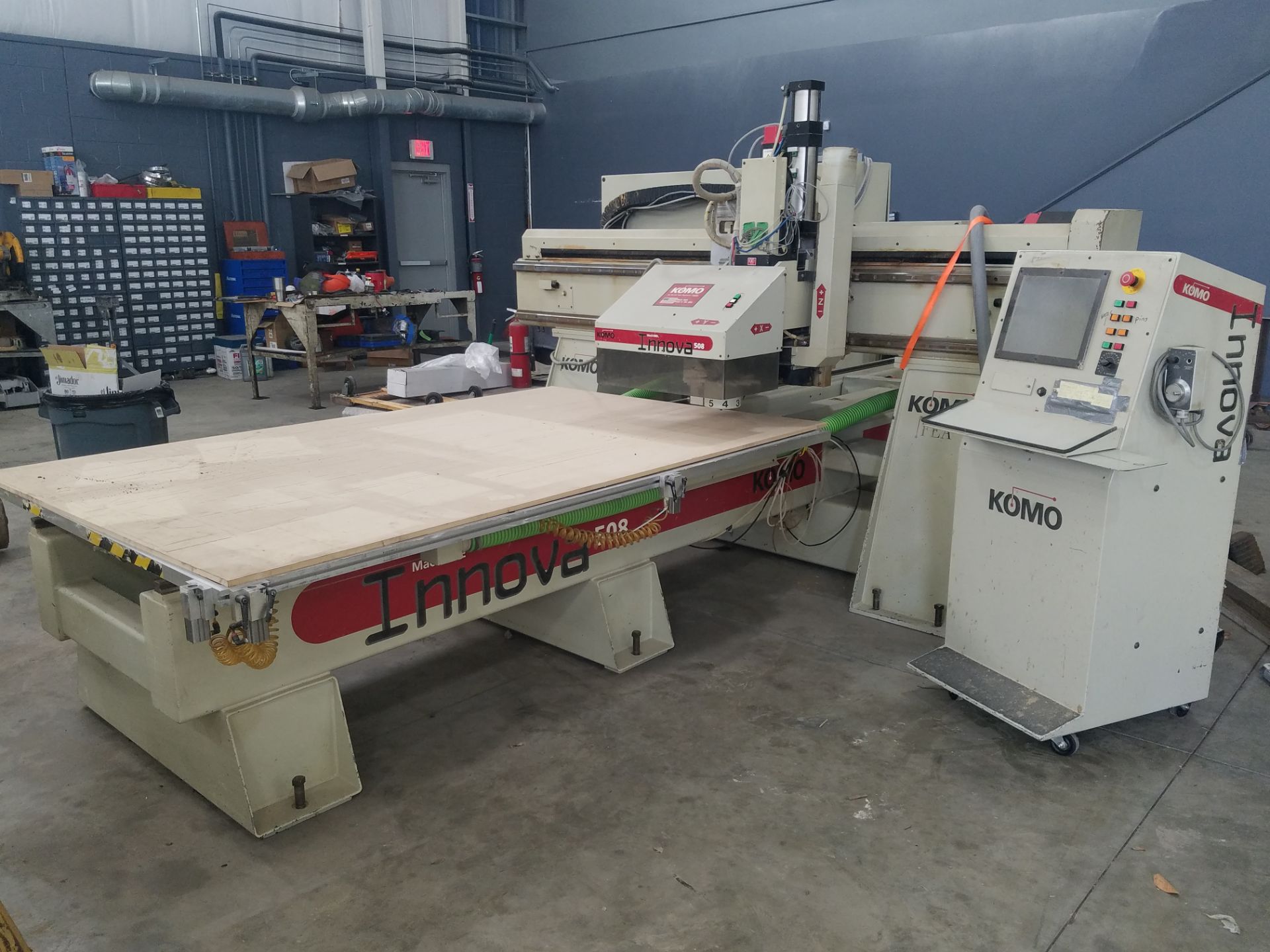 Komo Model Innova 508 CNC Router, s/n 28218-03-01-99, New 1999, Fanuc CNC Control, 18,000 RPM