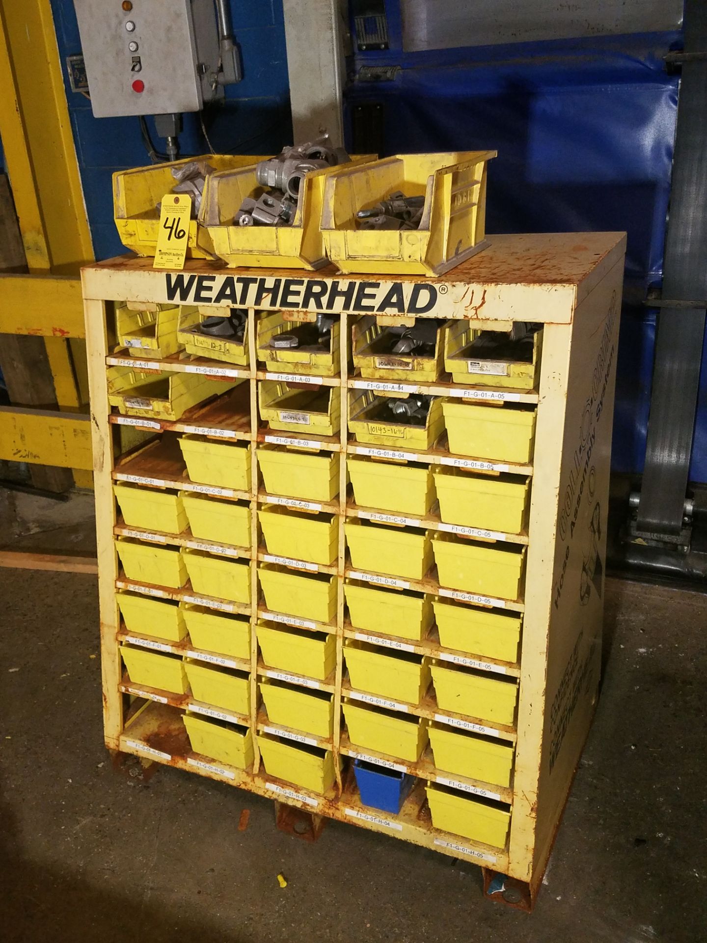 Weatherhead Hose Assembly Cabinet and Contents