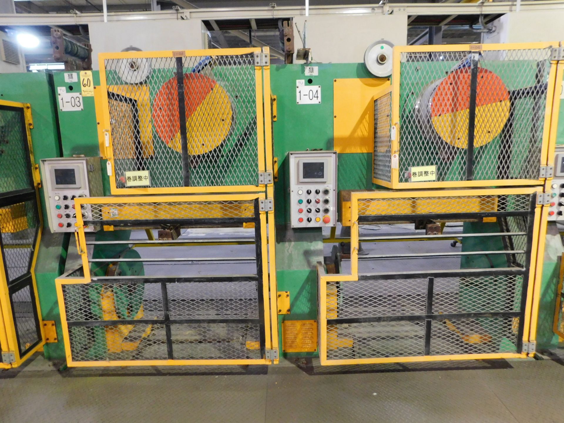 (1 pr) Haedong Model HPS3102 Wire Takeups, SN 100204, New in 2010, with Fuji Frenic Drives