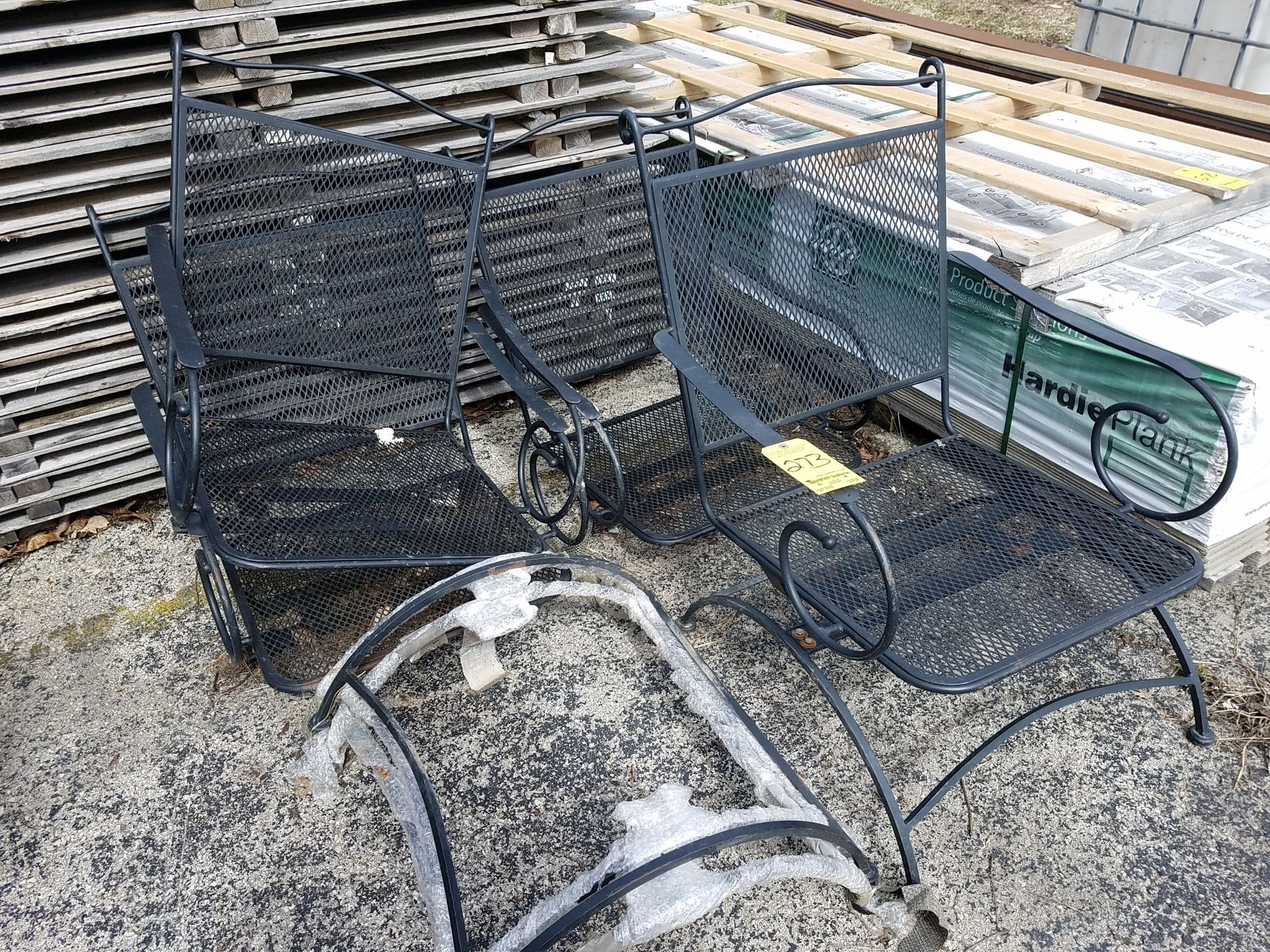 (4) Metal Outdoor Chairs