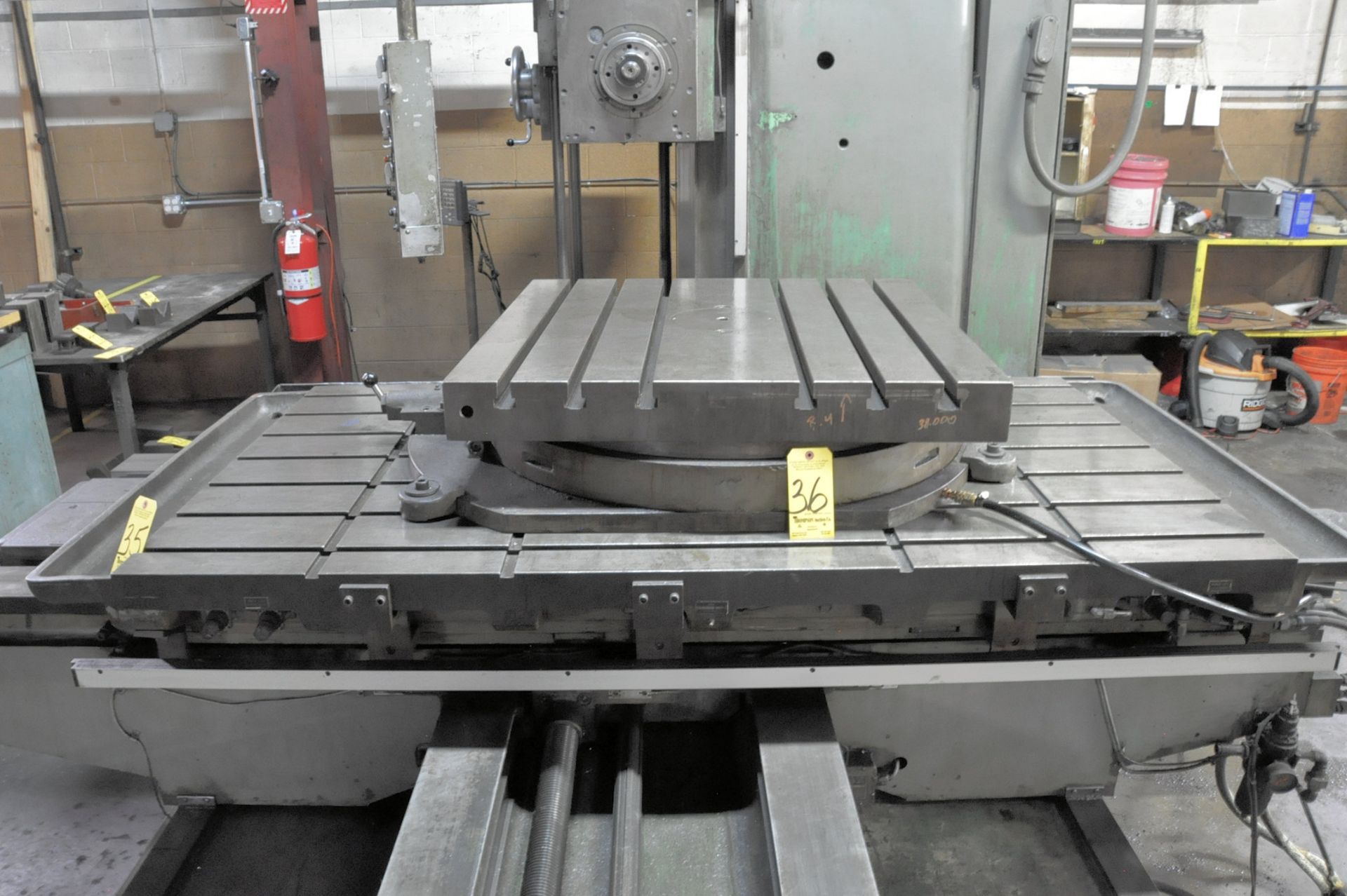 Lucas Model 441B-72 Horizontal Boring and Milling Machine, 4 Inch Spindle, Anilam Wizard 550 D.R.O., - Image 5 of 5