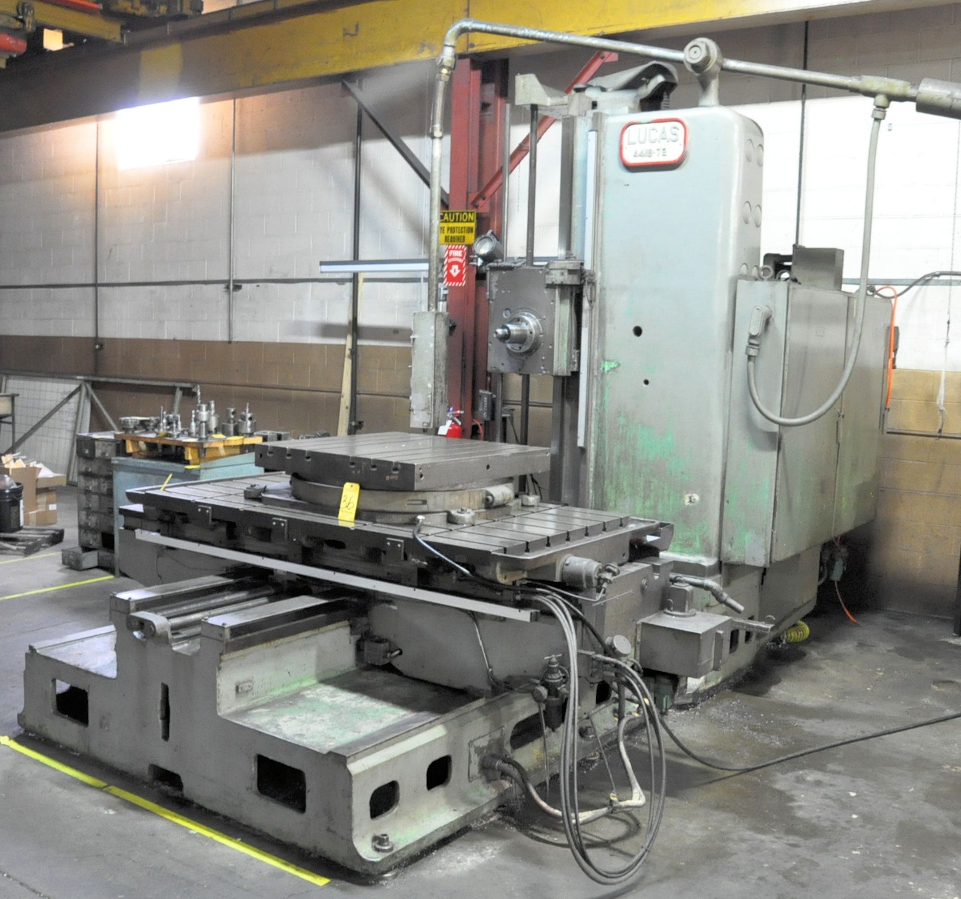 Lucas Model 441B-72 Horizontal Boring and Milling Machine, 4 Inch Spindle, Anilam Wizard 550 D.R.O., - Image 2 of 5