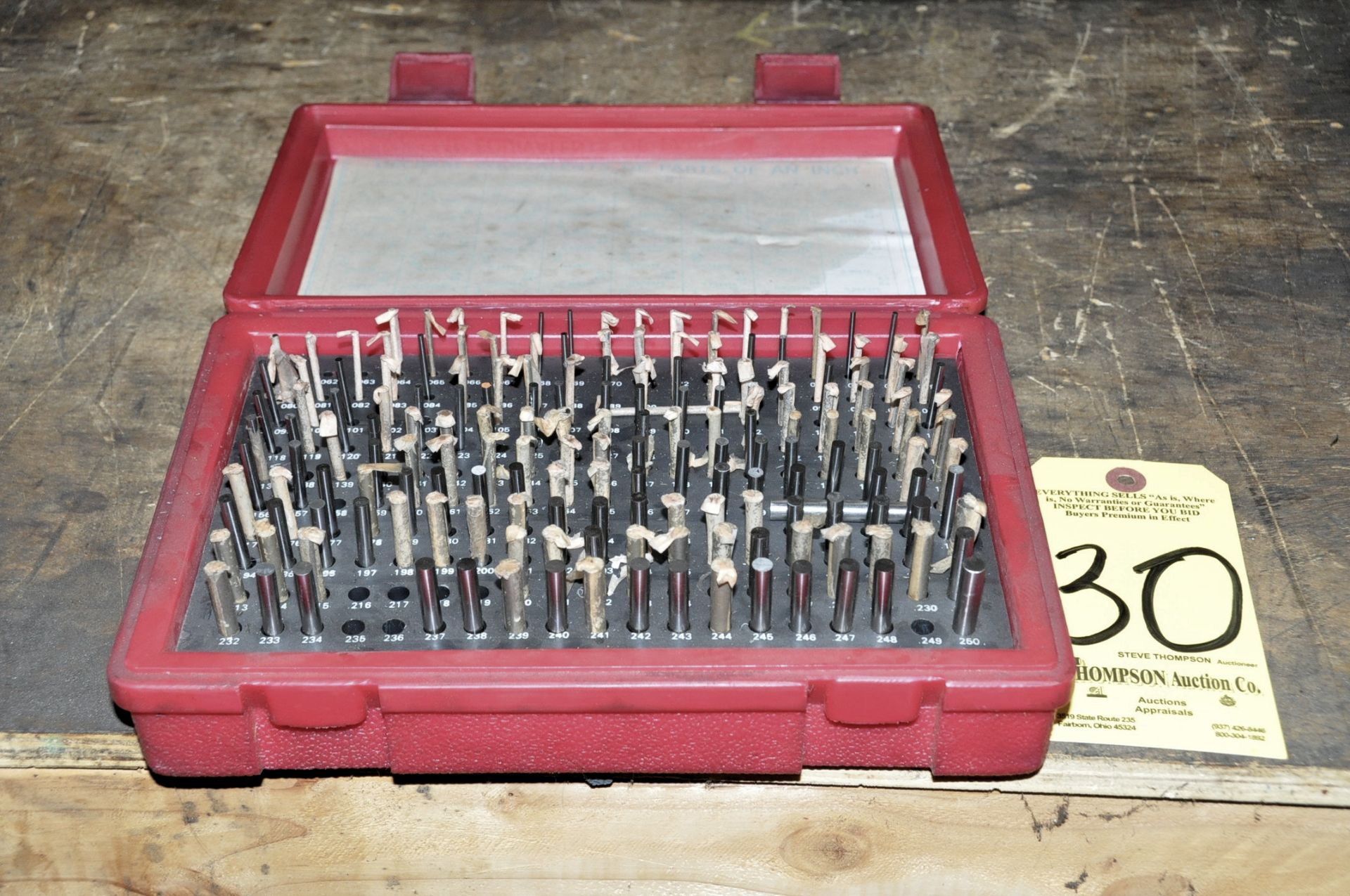 0.061 - 0.250 Pin Gage Set