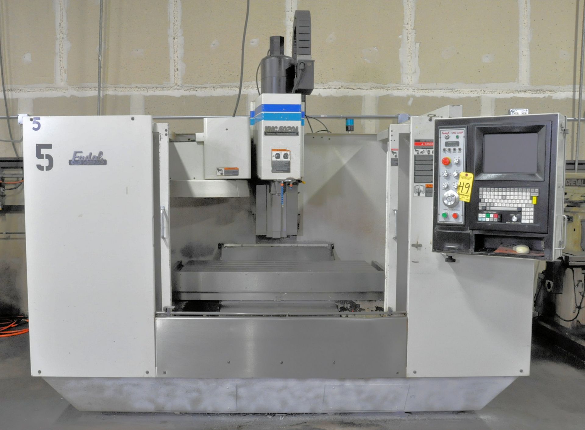 Fadal VMC 5020A CNC Vertical Machining Center, S/n 9712945, New 1998, Fadal 32MP CNC Control, 40