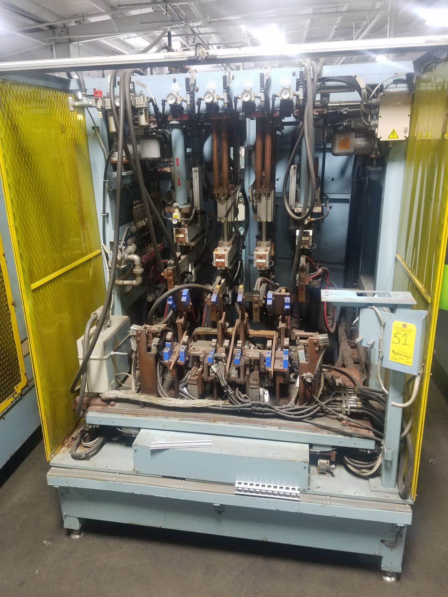 Custom Spot Welding Cell, 4 Spot Welding Heads, Controls, Loading Fee $100.00