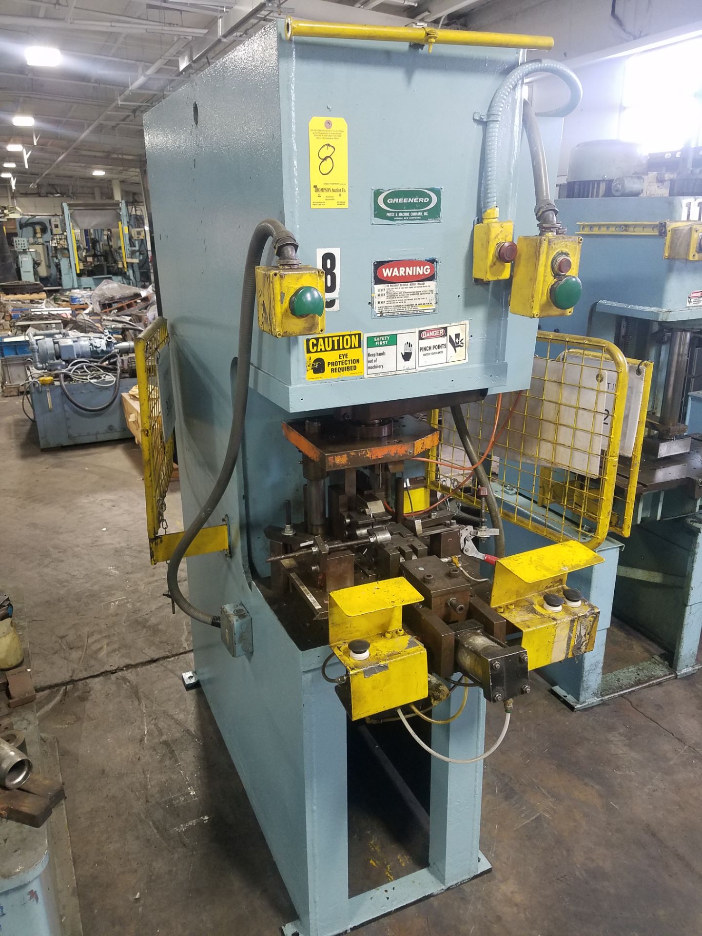 Greenerd Model HA-12-8L2 Hydraulic Press, s/n 72T3119, 12 Ton, Loading Fee $100.00