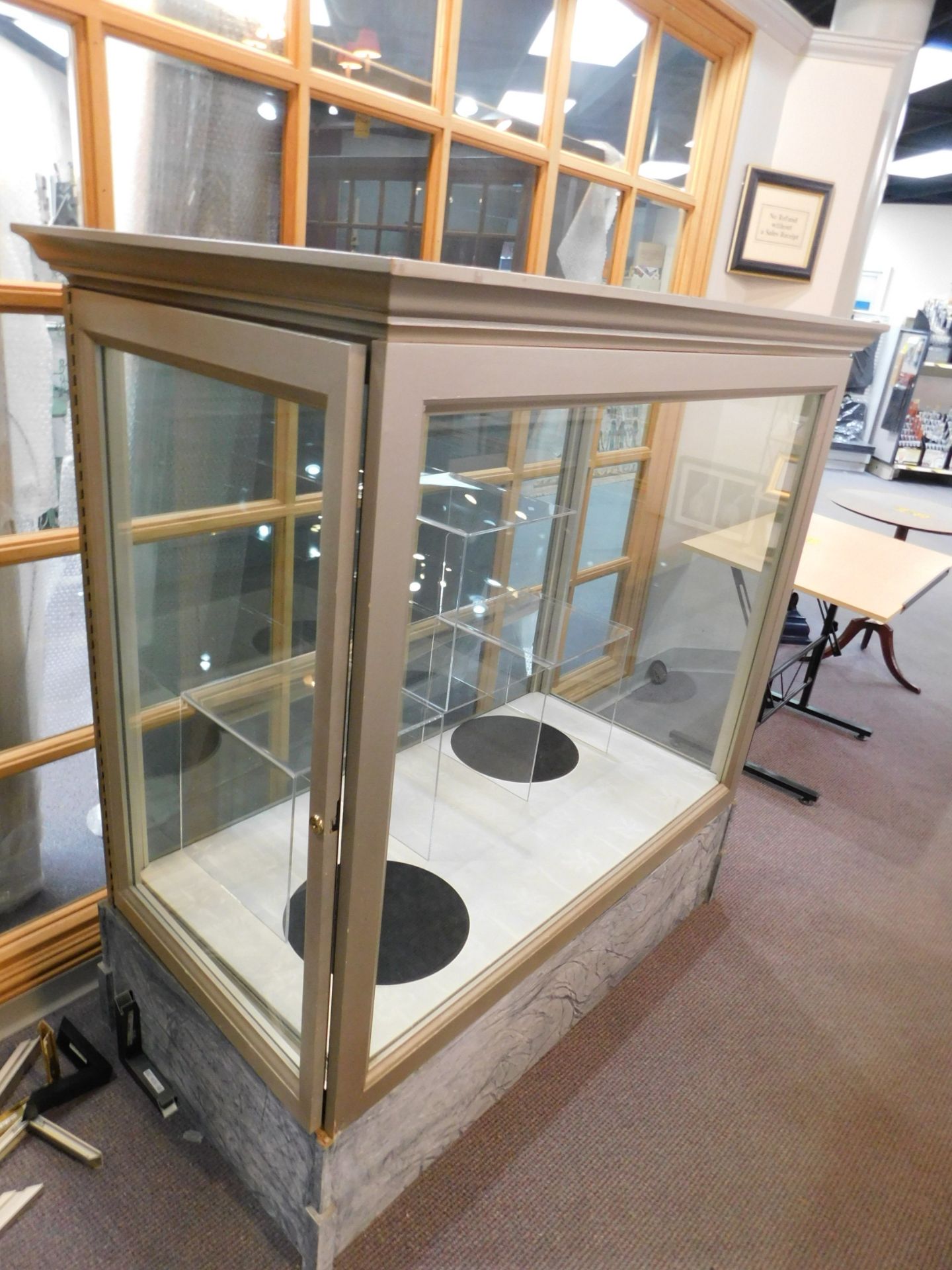 48"Glass Display Case, 60" High