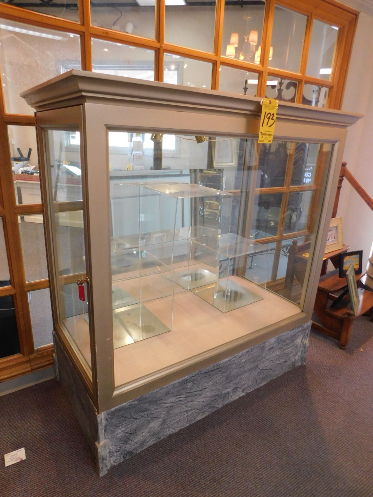 48"Glass Display Case, 60" High - Image 2 of 4