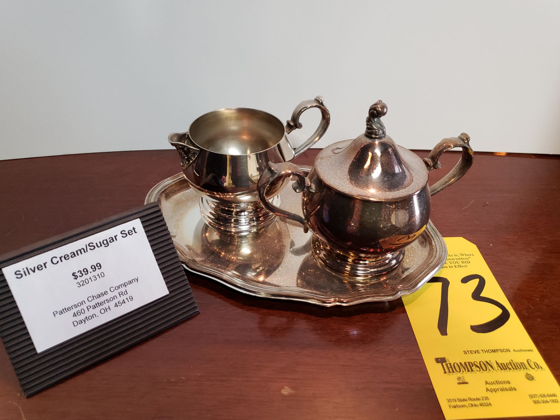 Silver Cream & Sugar Set