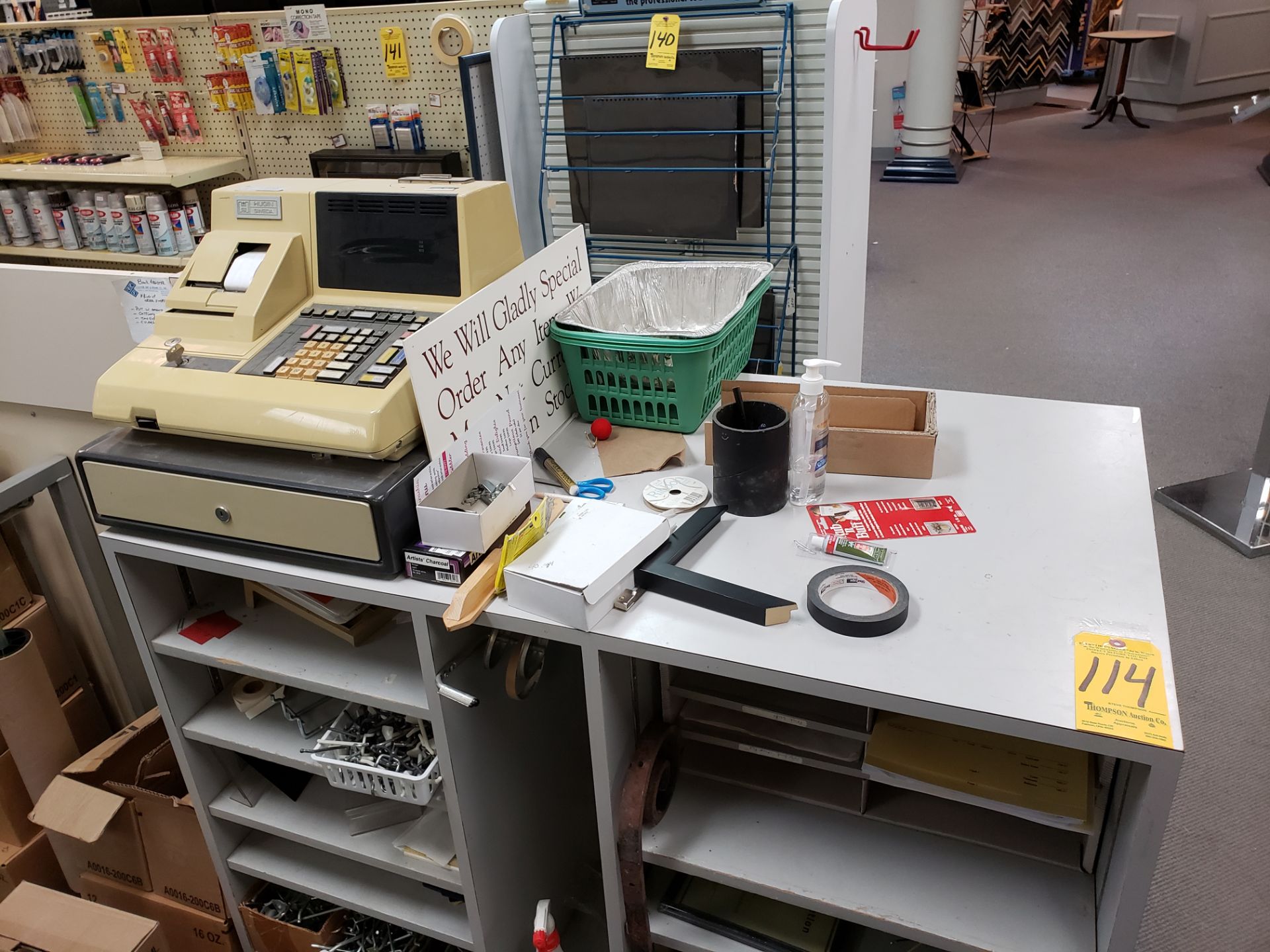 Counter and Cash Register