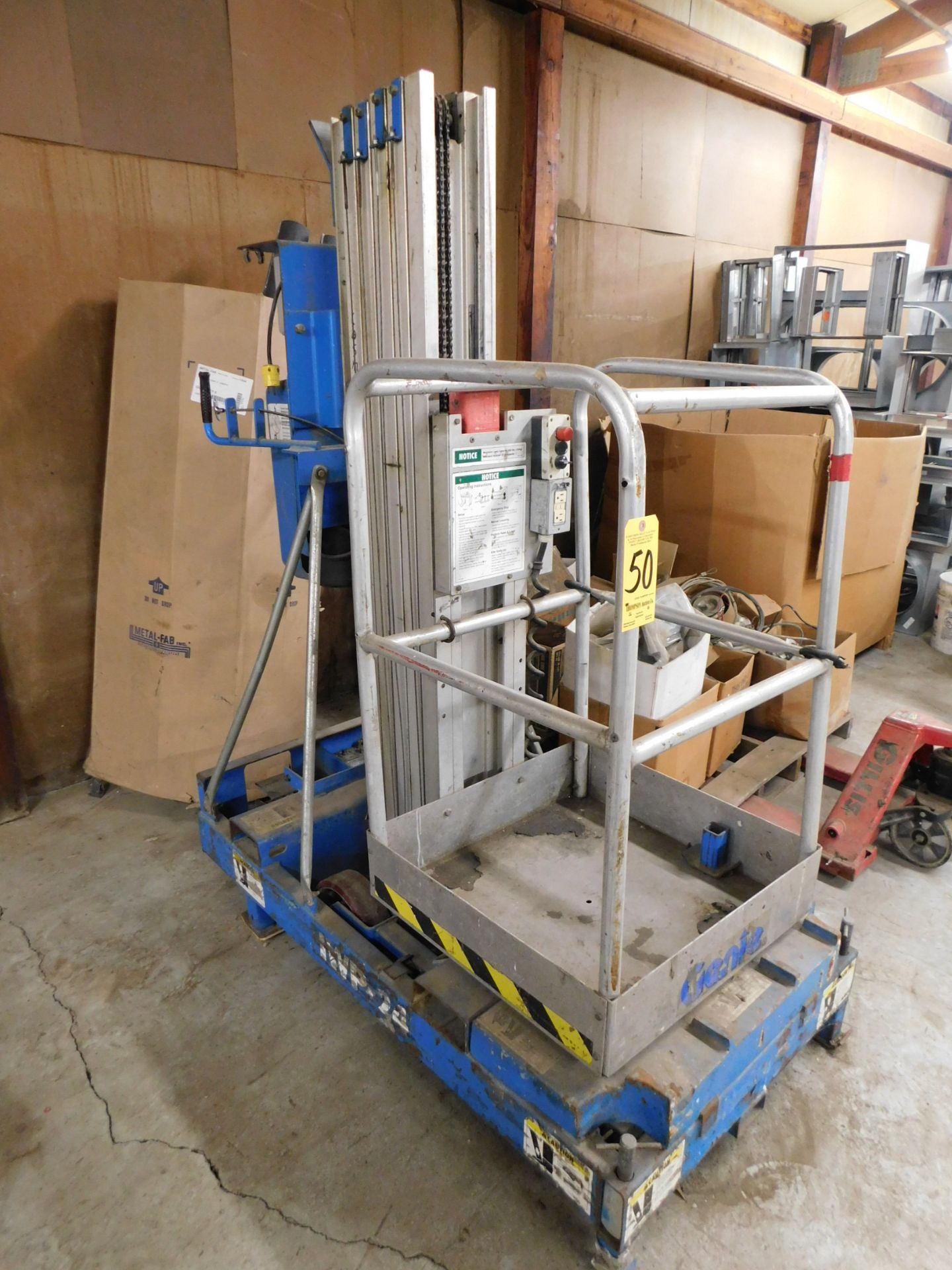 Genie Model IWP-24 Electric Manlift, s/n 4095-2714, 24 Ft. Max. Height, 350 Lb. Capacity