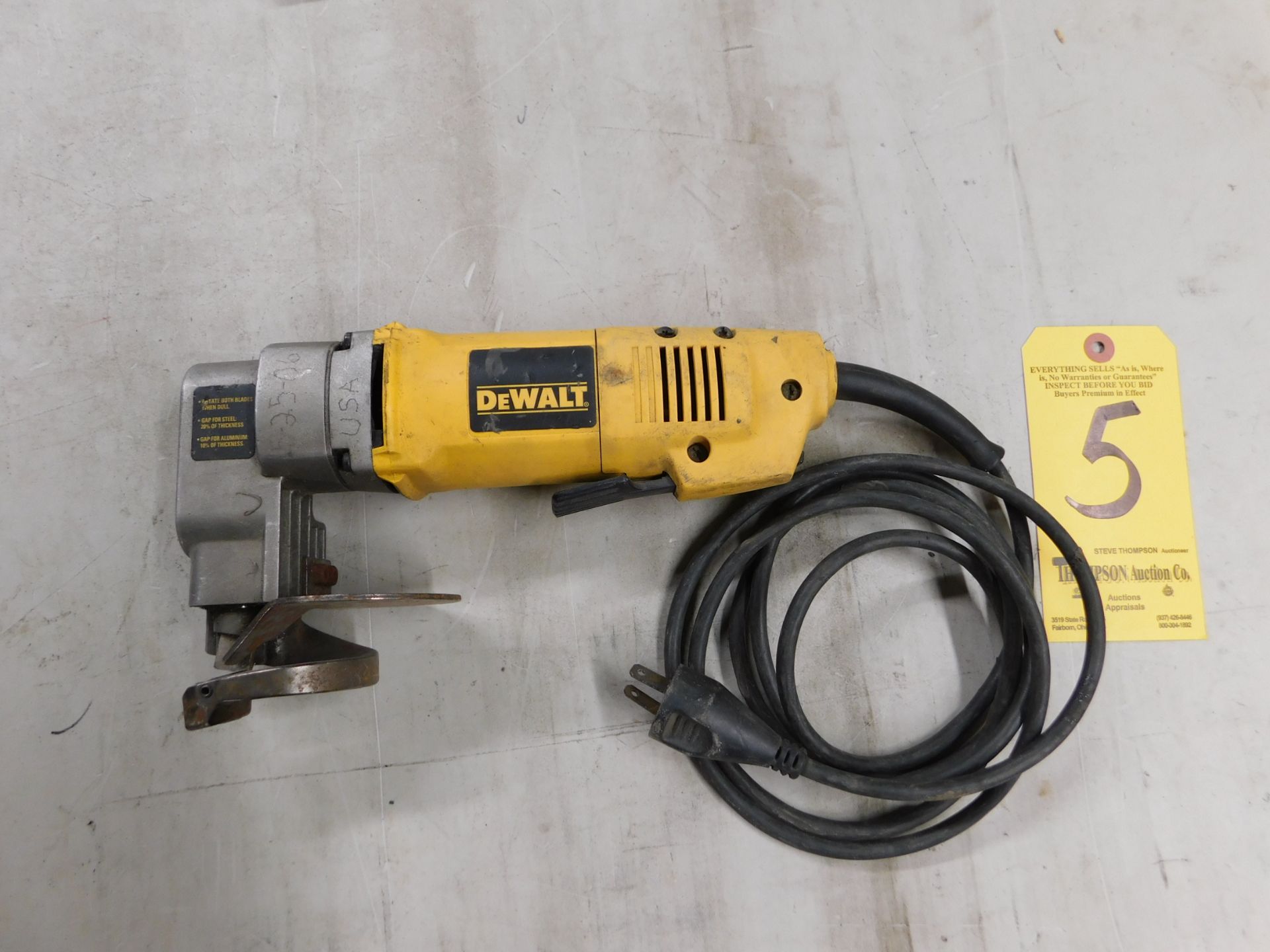 Dewalt DW893 12 Gage Shear, Pataskala Location