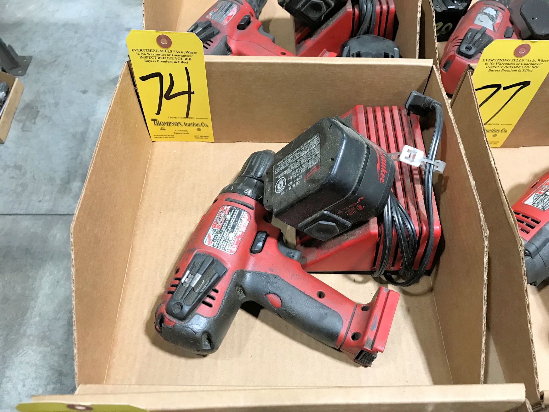 Milwaukee 12v 3/8" Cordless Drill with (1) Battery and (1) Charger in (1) Box