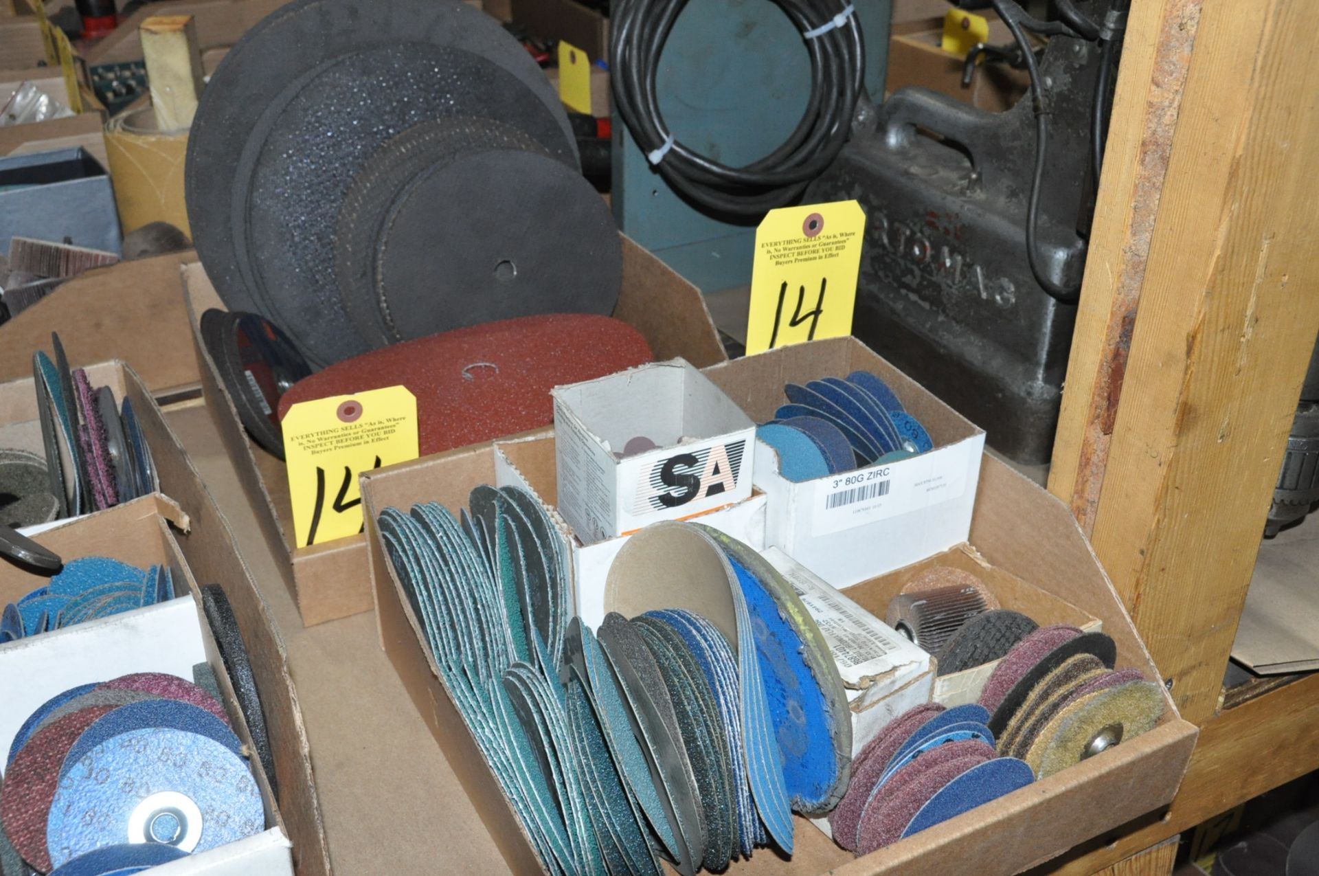 Lot-Disk Sanding Supplies in (2) Boxes