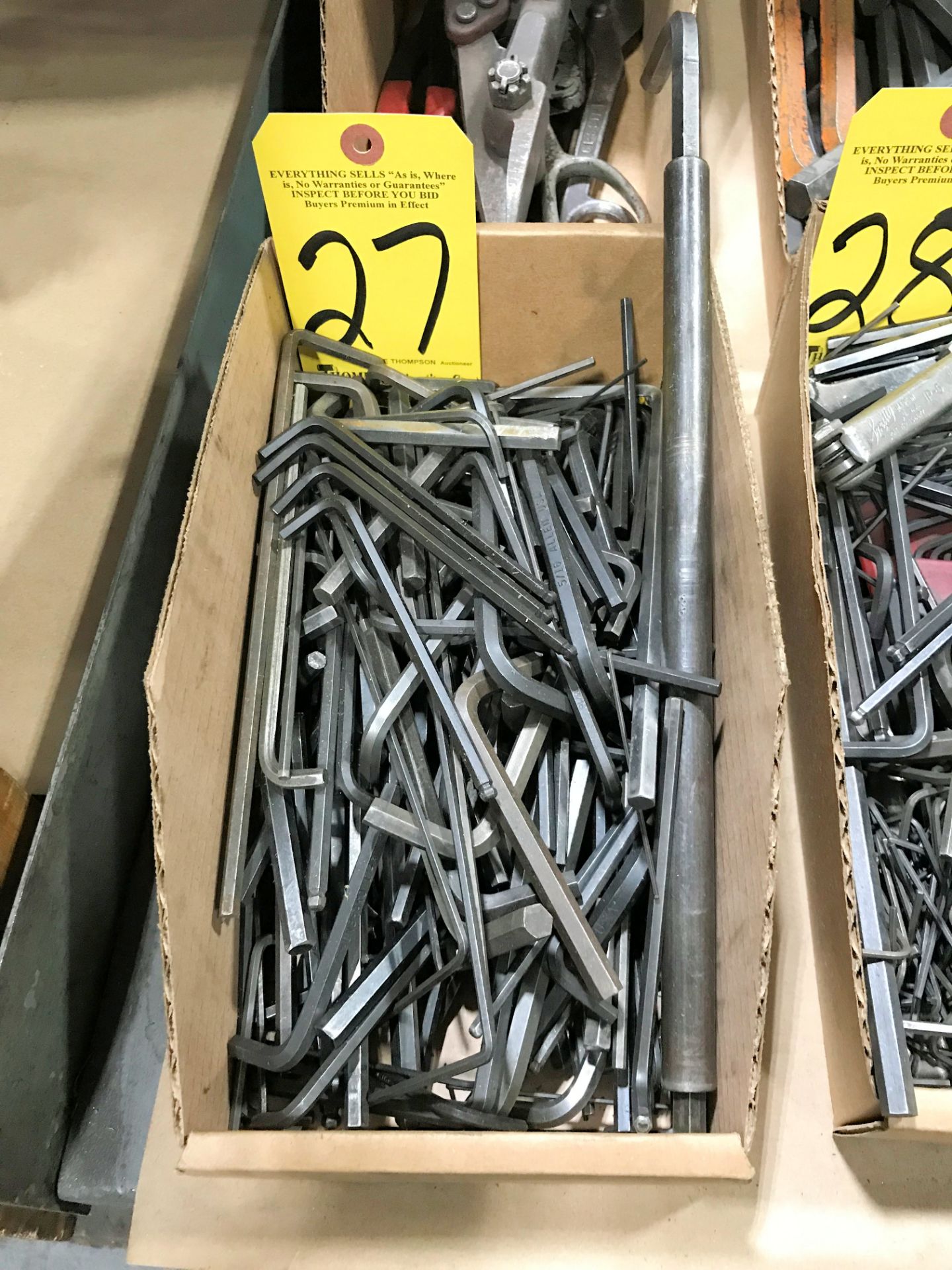 Lot-Allen Wrenches in (1) Boxes