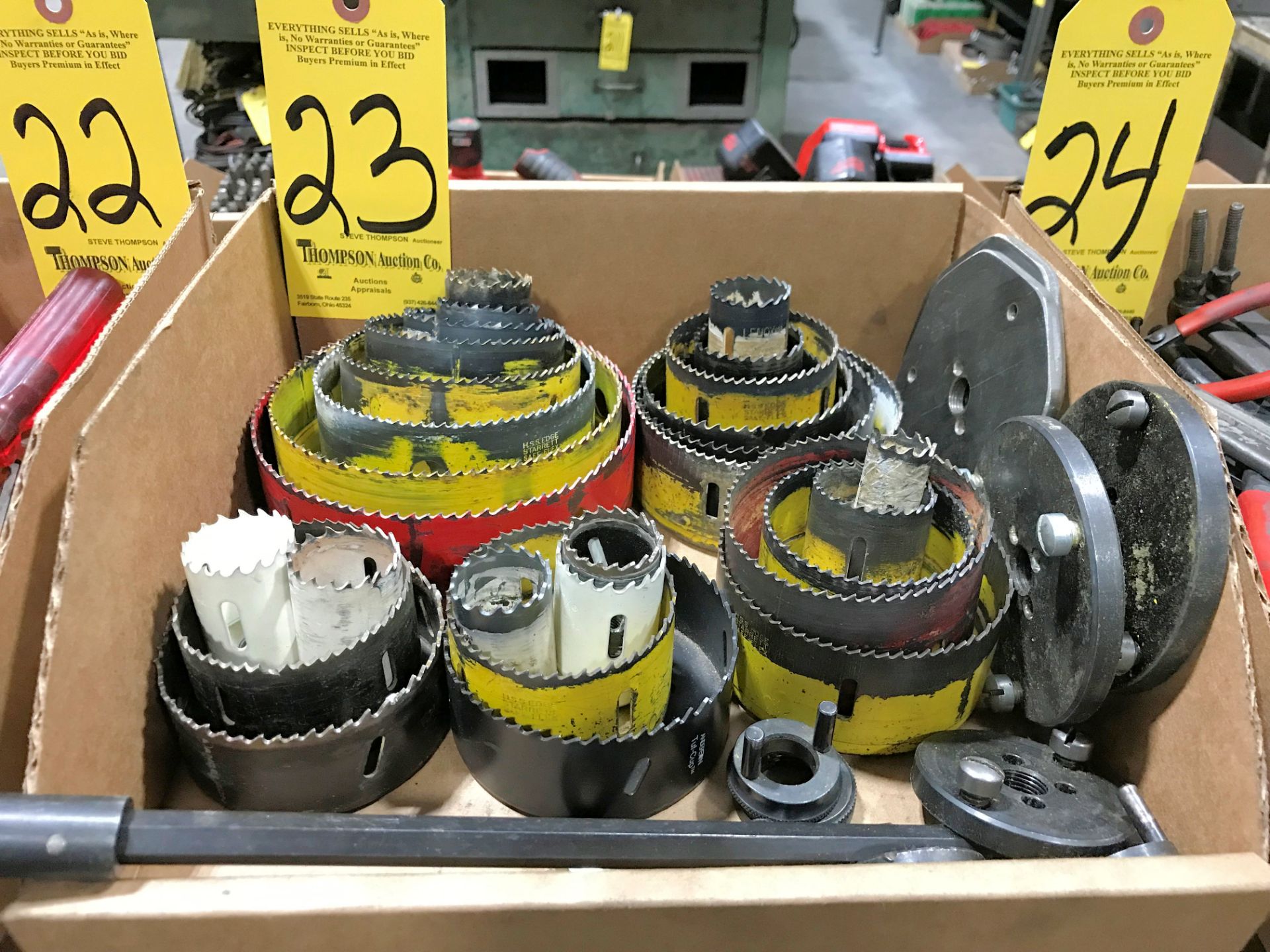 Lot-Hole Saws in (1) Box