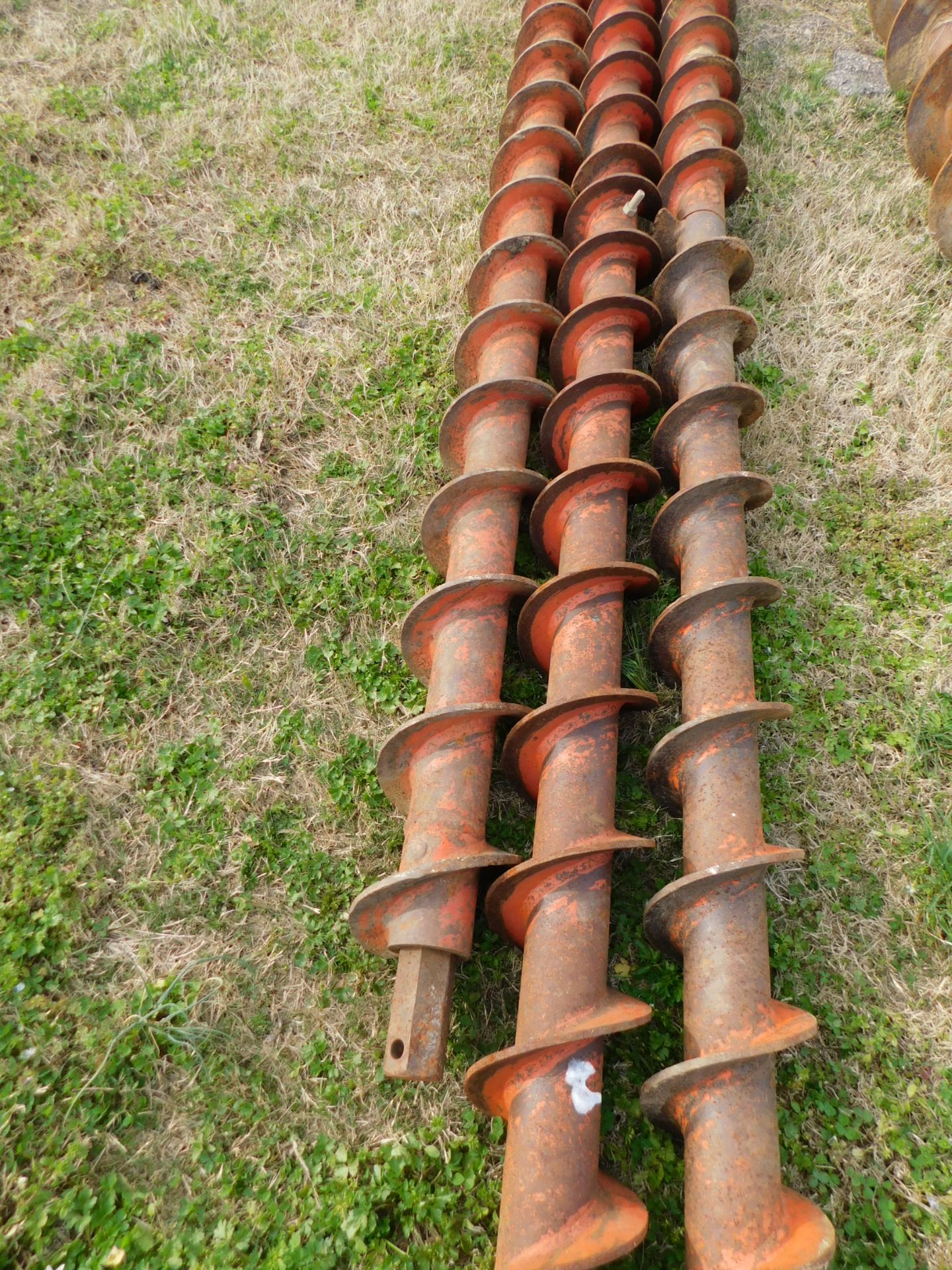 (5) Augers, 7" Diameter x 10' Long with Boring Head - Image 7 of 8